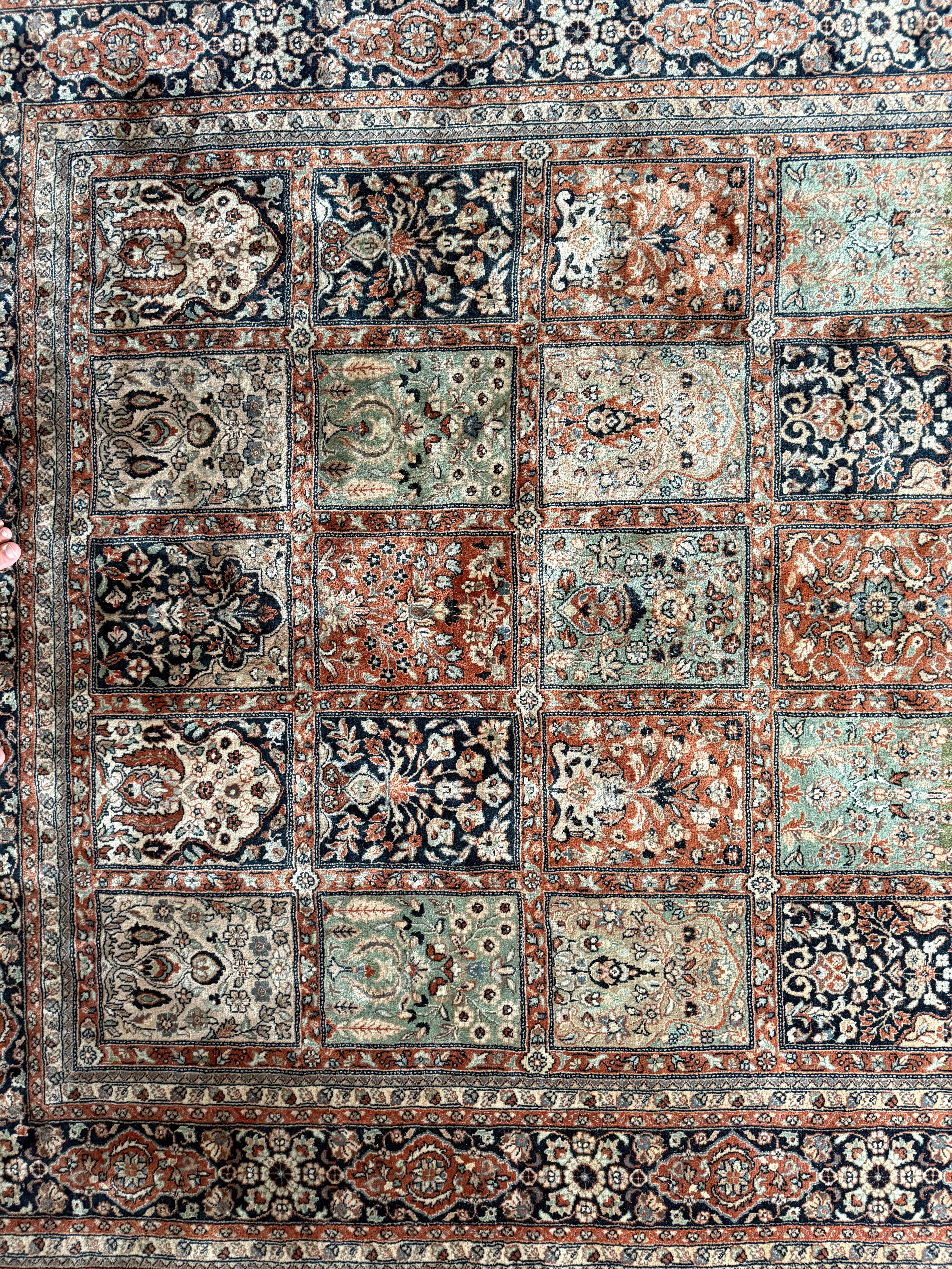 Handgeknoopt vintage Oosters India Bachtiari stijl tapijt – ca. 310 × 206 cm