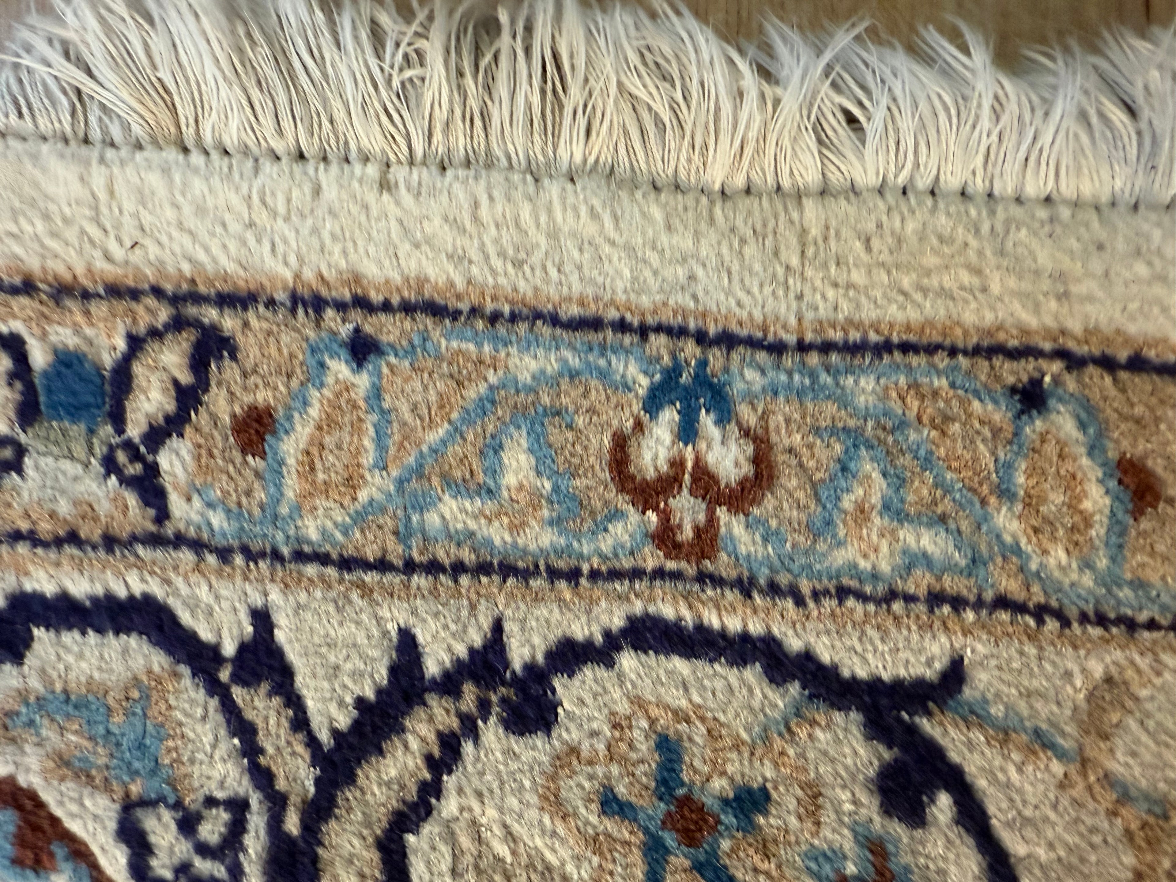 Hand-knotted vintage oriental Nain style carpet – approx. 196 × 300 cm