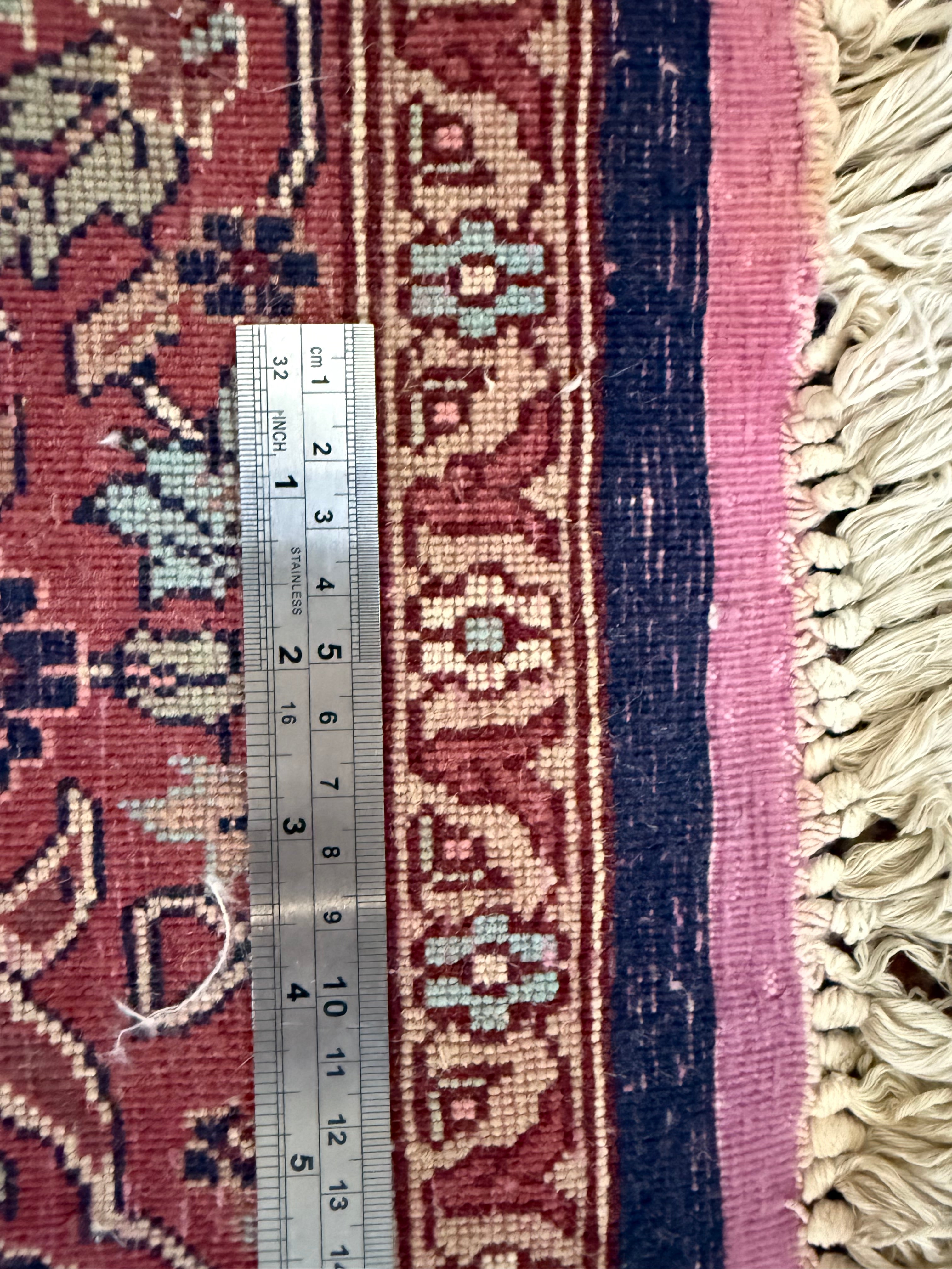 Handgeknoopt vintage Tabriz-stijl tapijt – ca. 208 x 128 cm