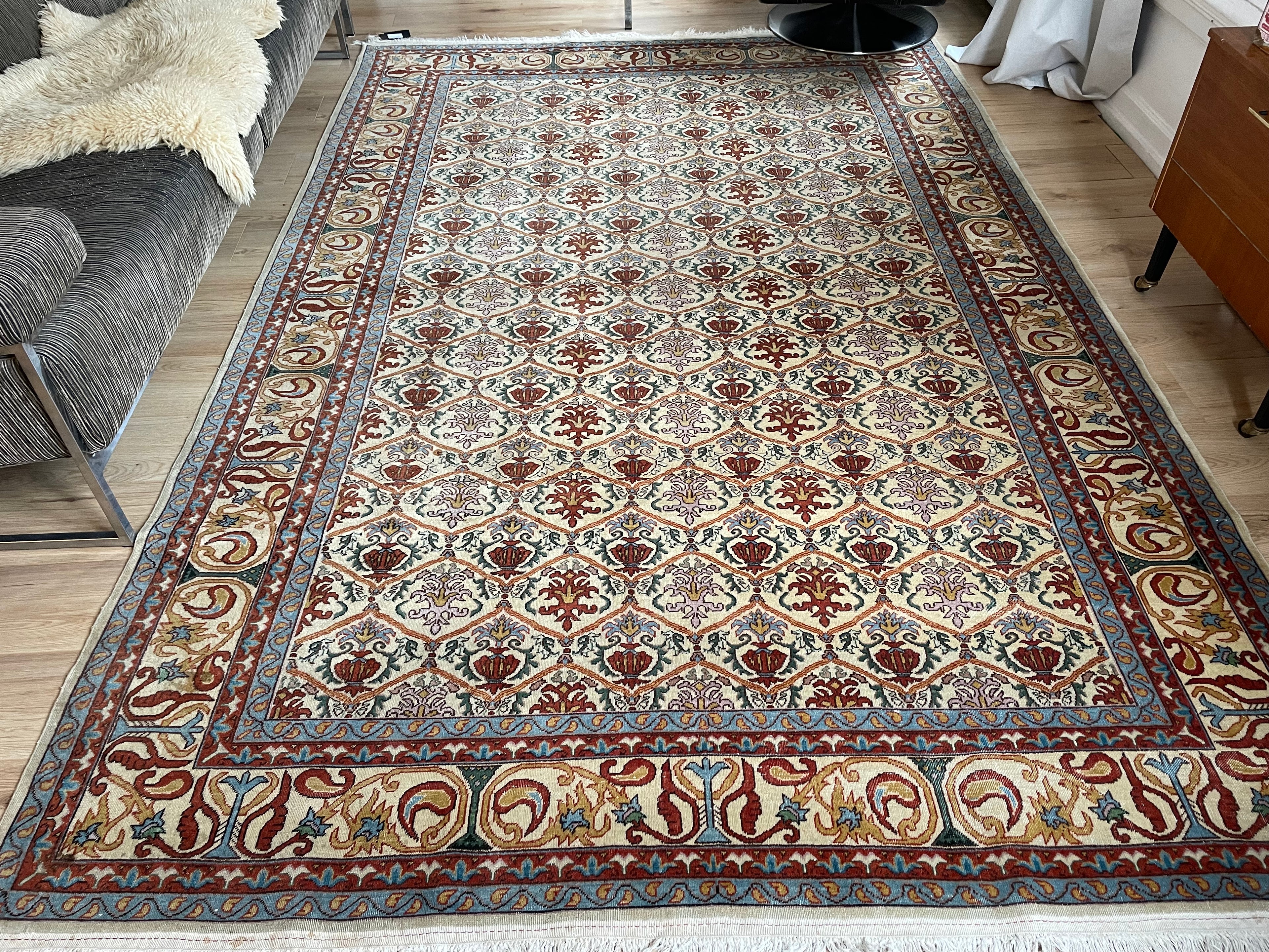 Handgeknoopt vintage tapijt – ca. 290 × 200 cm