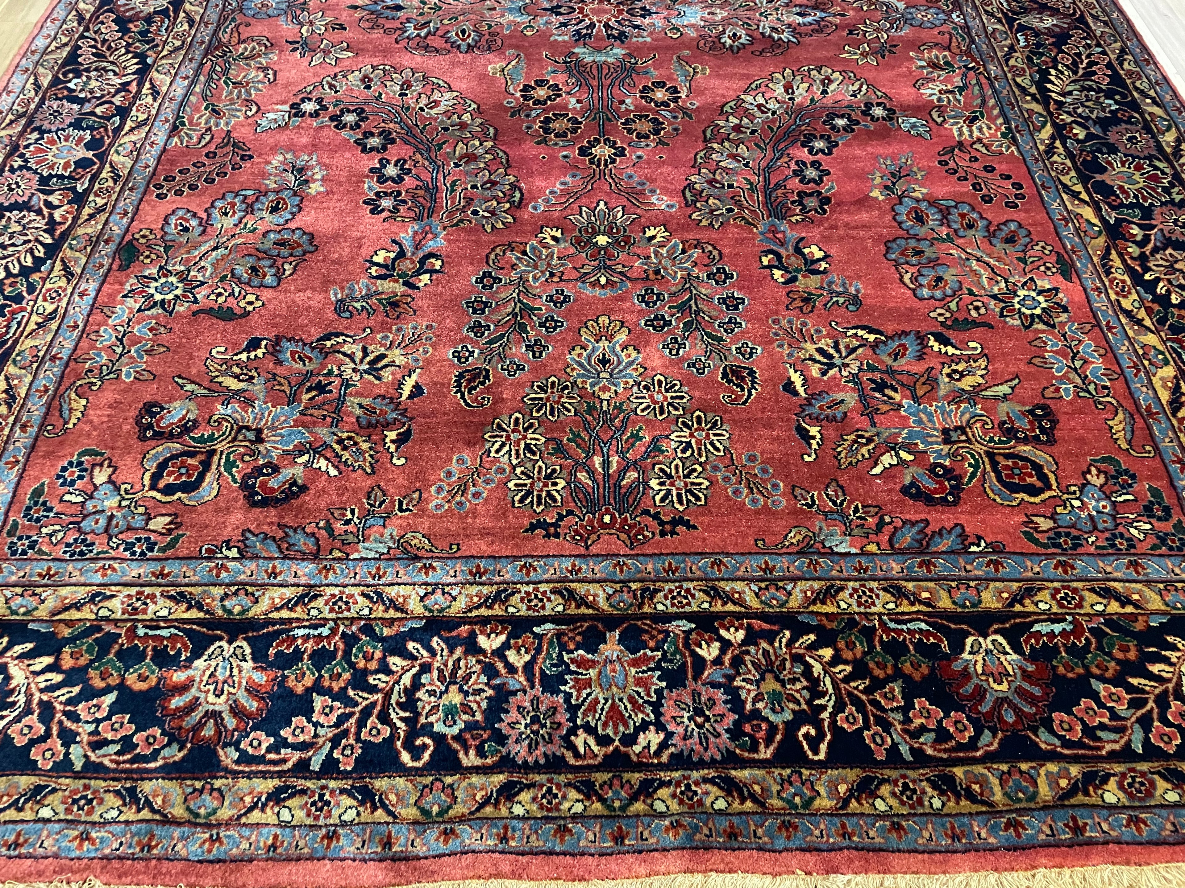 Handgeknoopt Oosterse Sarough tapijt – India – ca. 295 × 202 cm