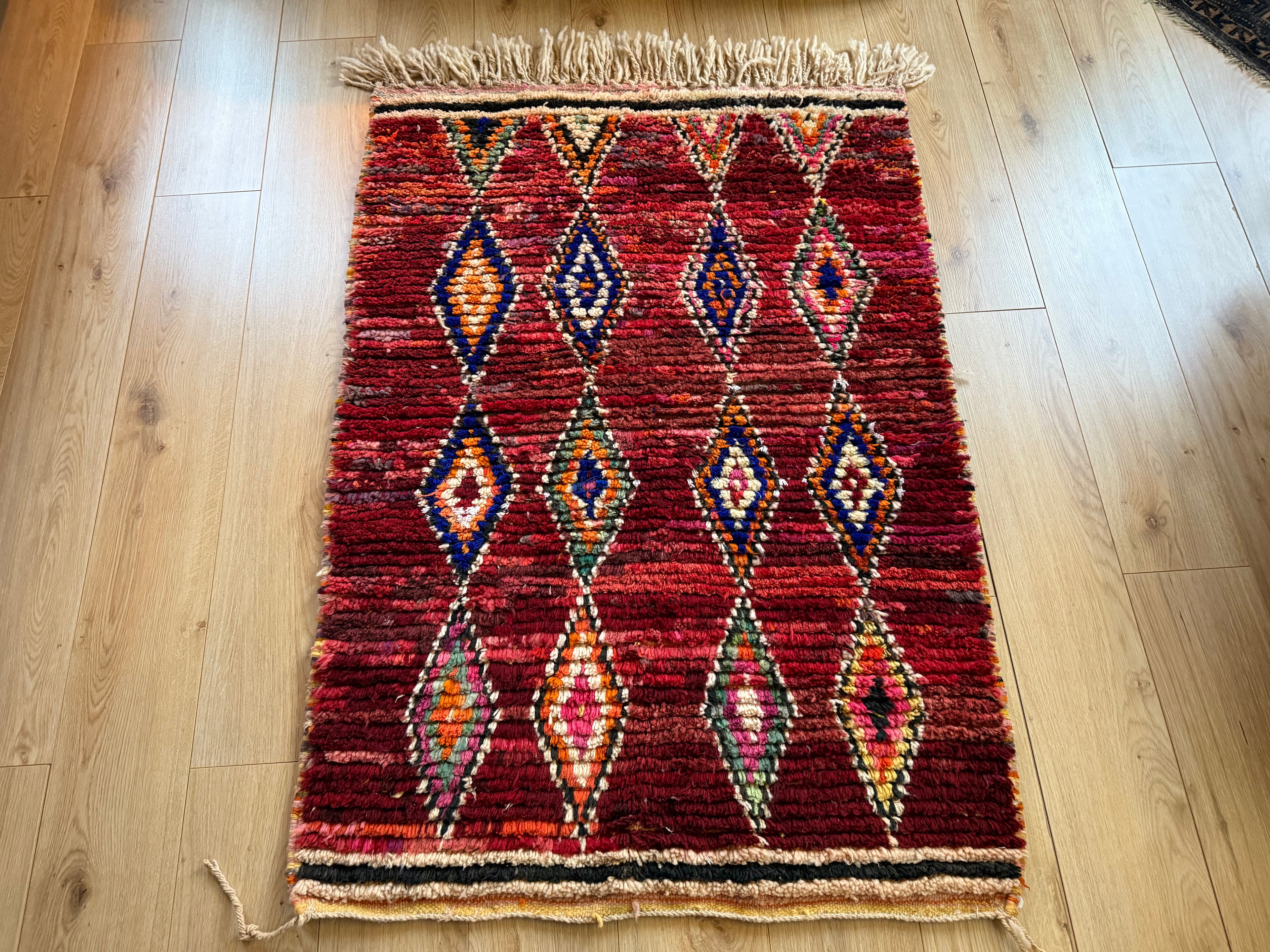 Warm vintage Berber tapijt – 154 × 102 cm