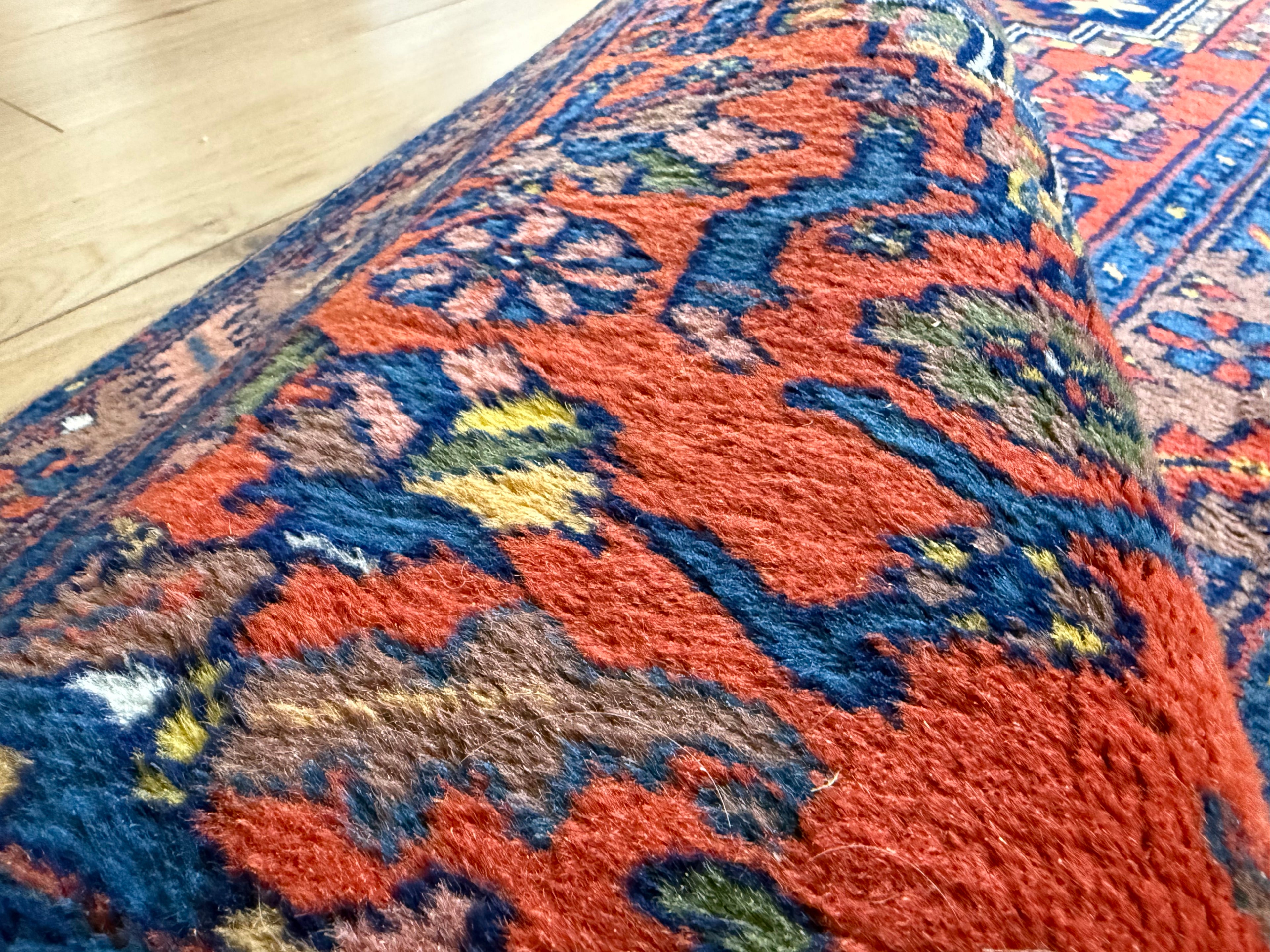 Handgeknoopte wollen loper – ca. 340 × 89 cm