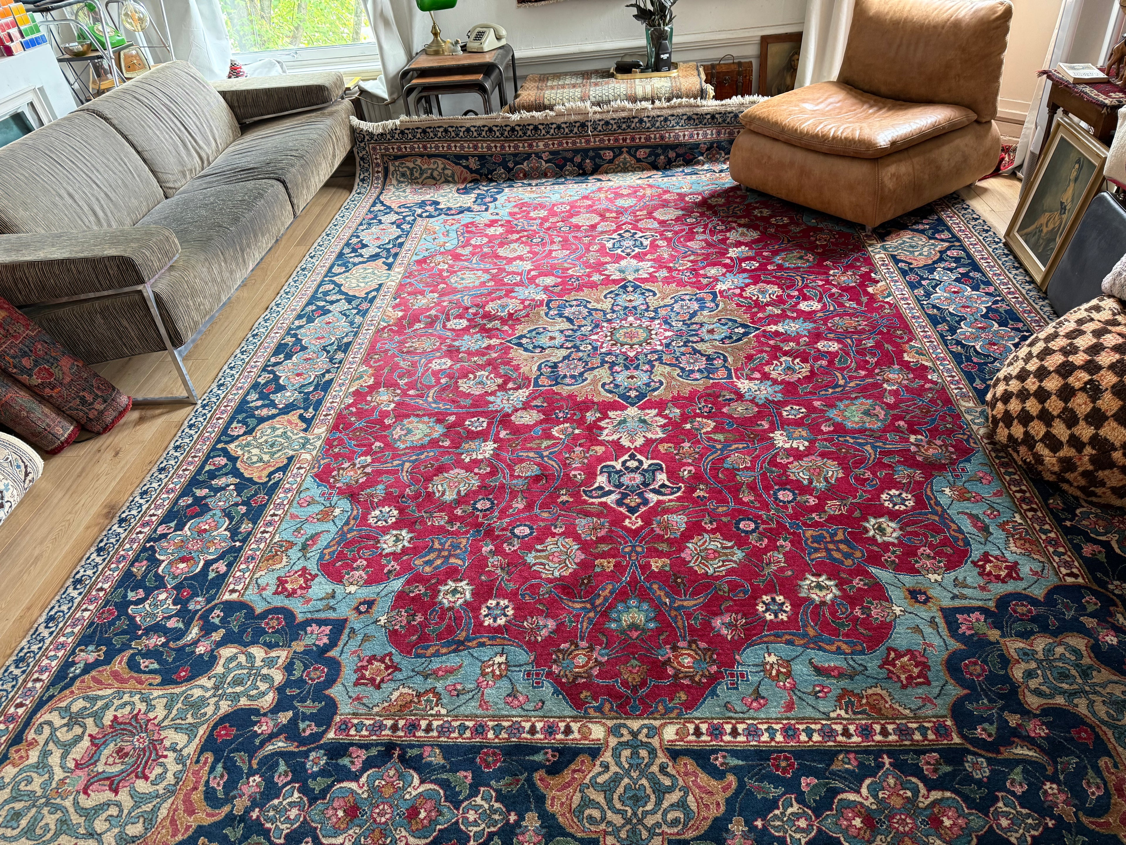 Handgeknoopt Oosters Tabriz-tapijt – ca. 400 × 300 cm