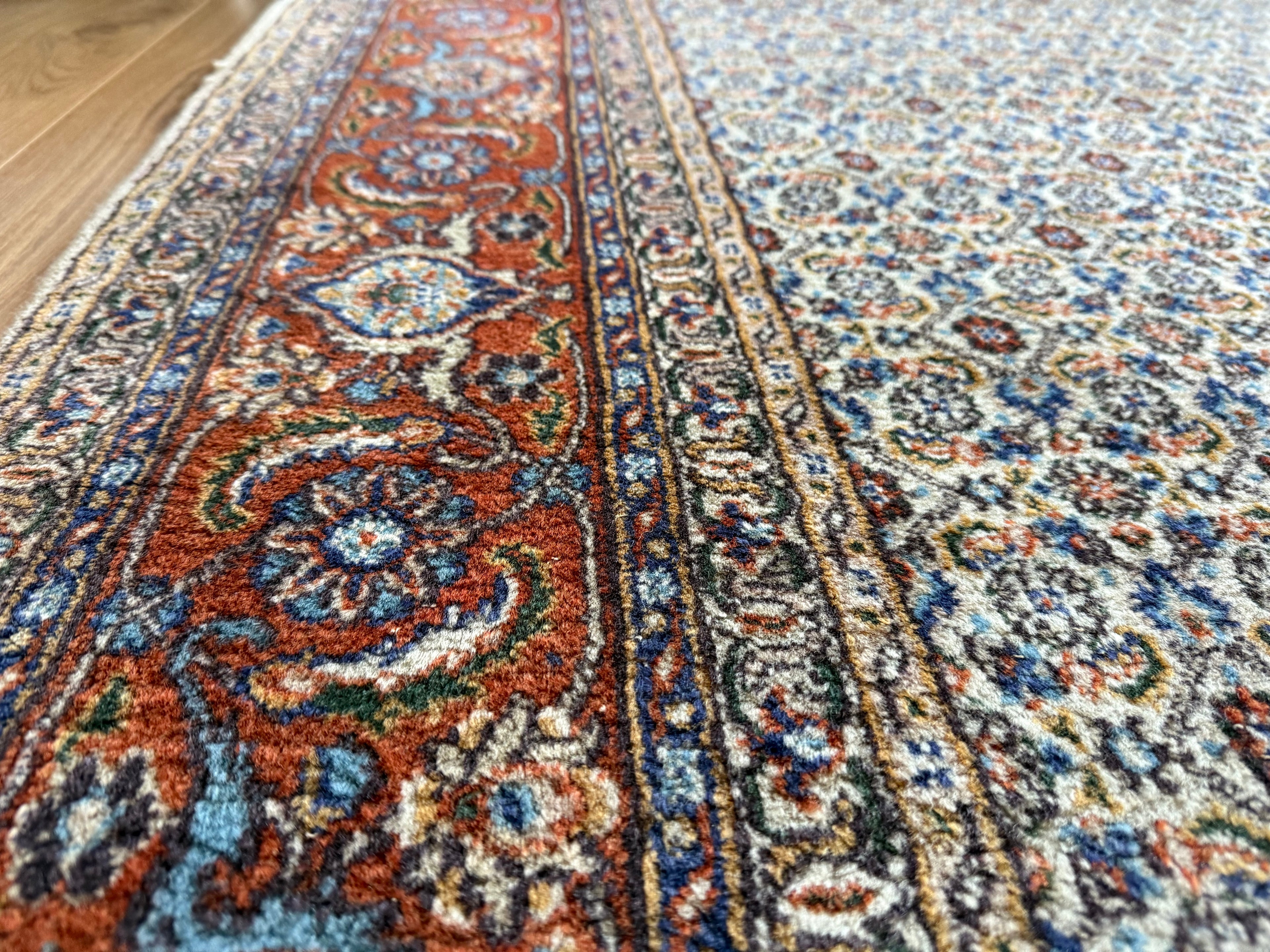 Handgeknoopt vintage oosters tapijt – Moud stijl – ca. 280 × 198 cm