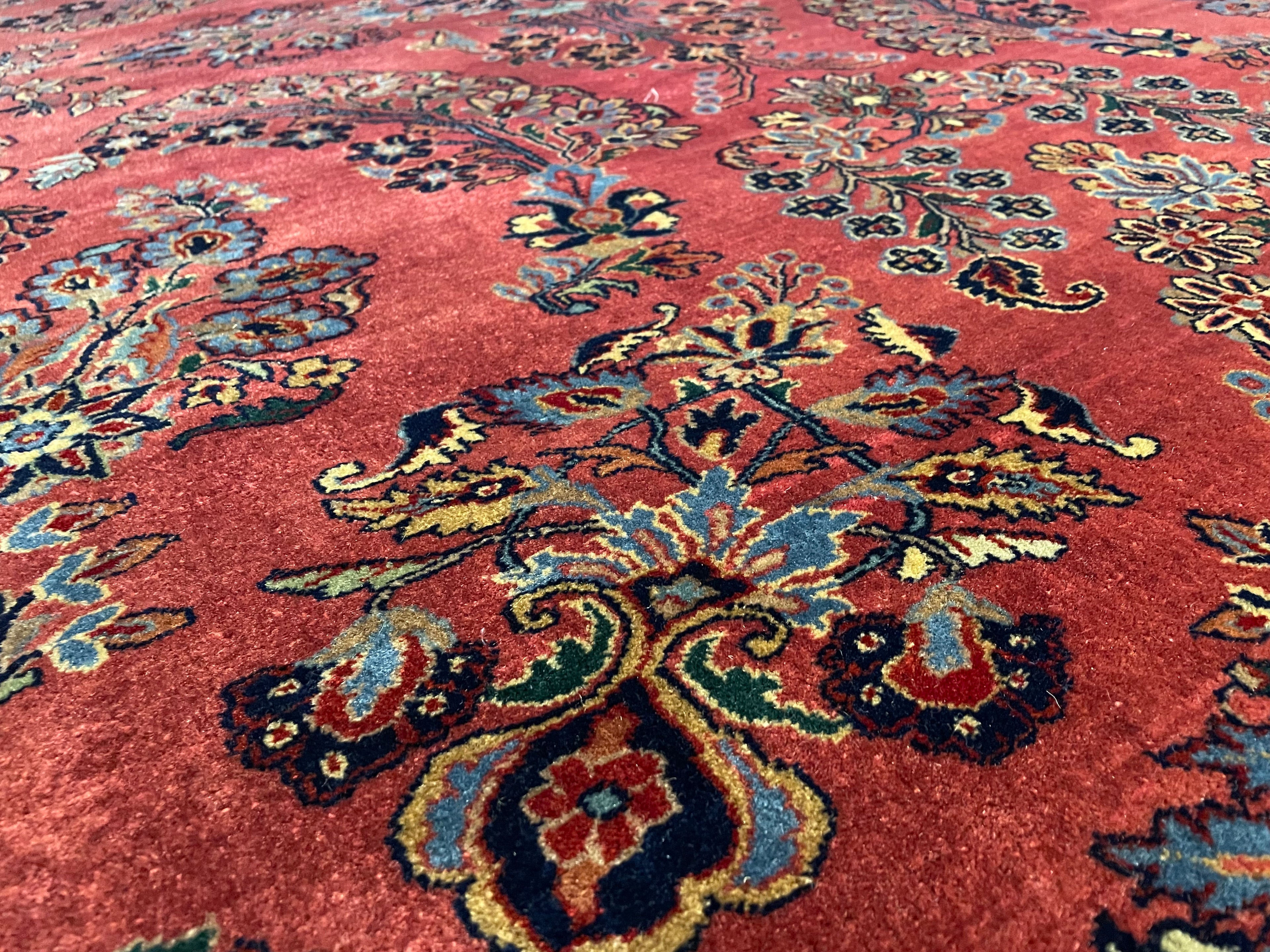 Handgeknoopt Oosterse Sarough tapijt – India – ca. 295 × 202 cm