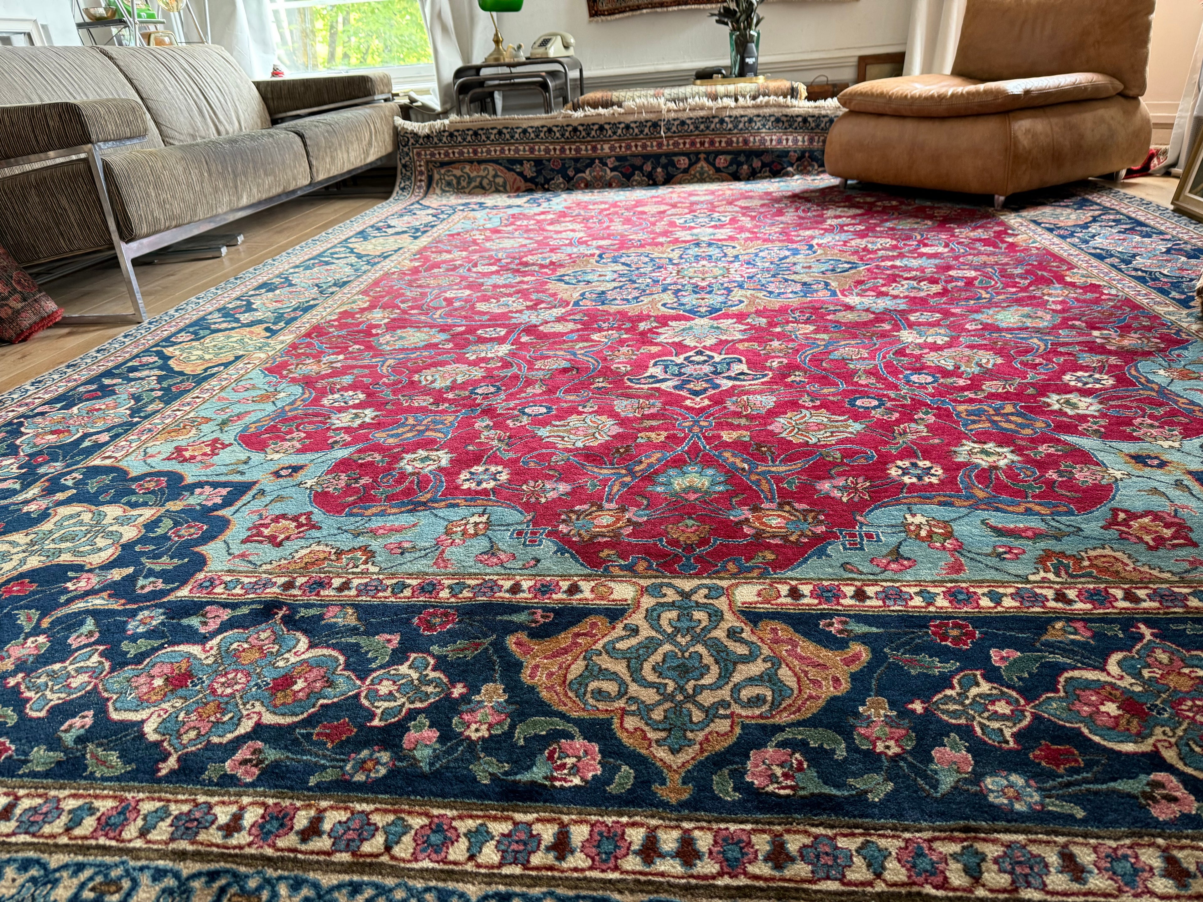 Handgeknoopt Oosters Tabriz-tapijt – ca. 400 × 300 cm