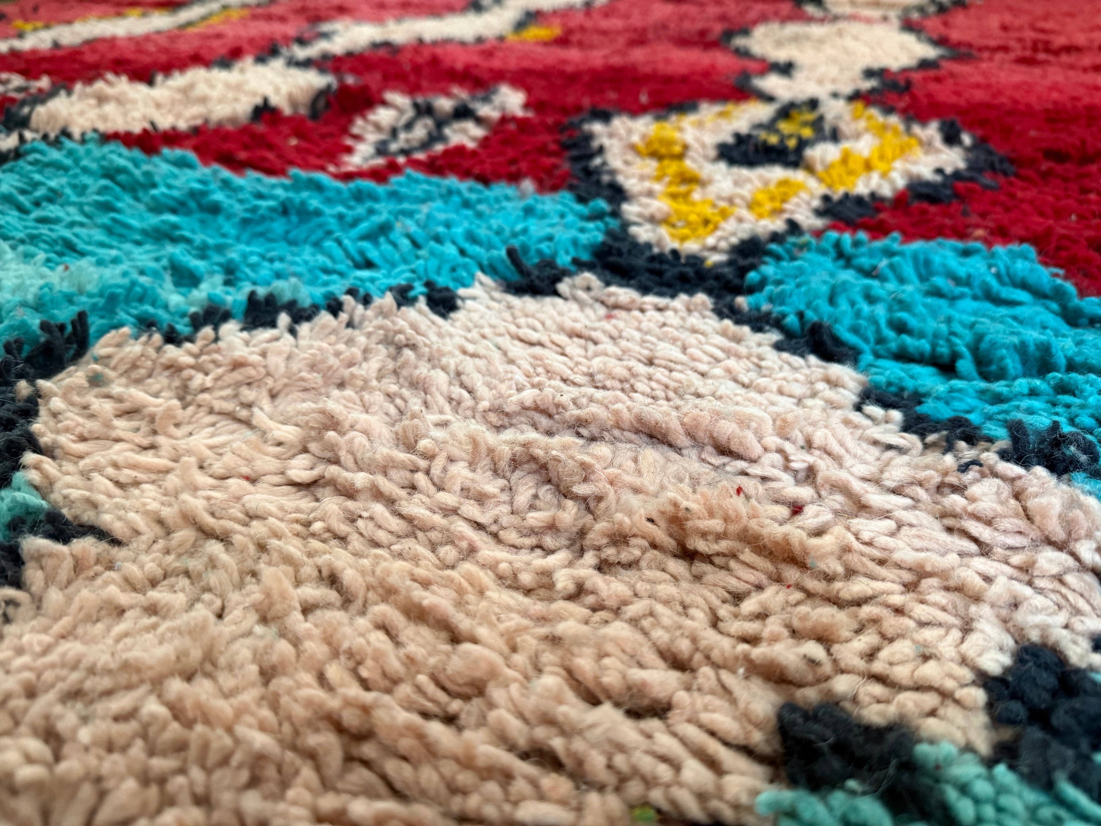 Vintage Marokkaans Boujad tapijt – 300 × 191 cm