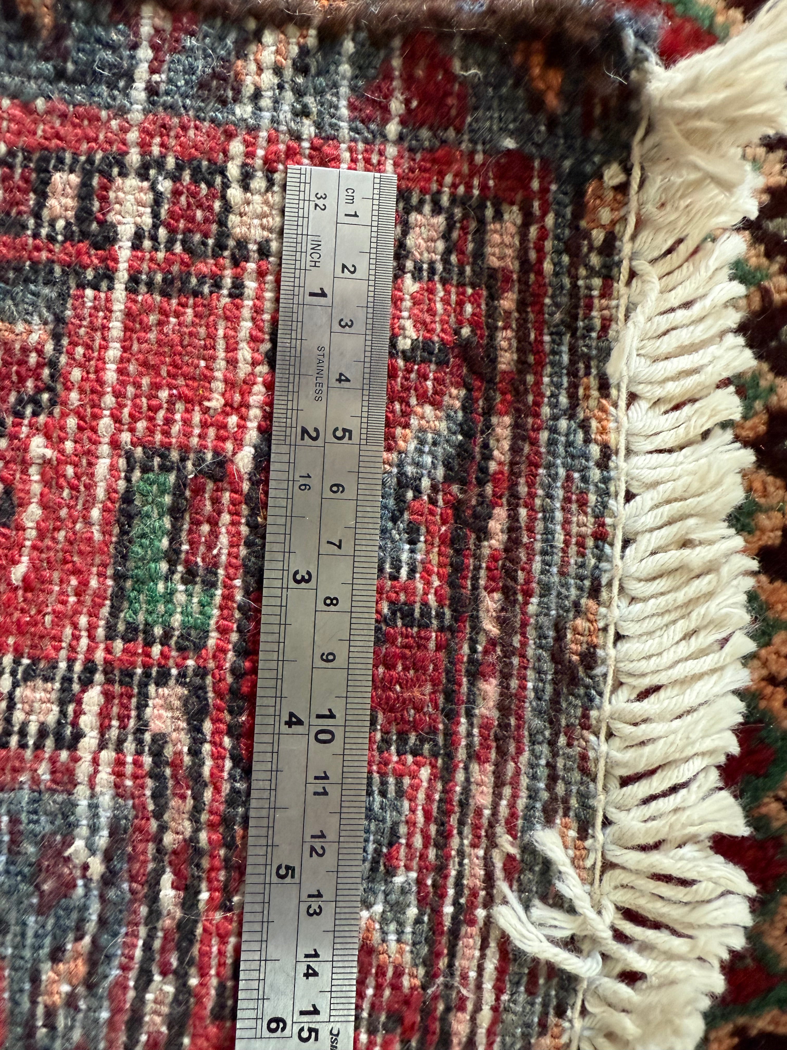 Handgeknoopt vintage tapijt – ca. 208 × 104 cm
