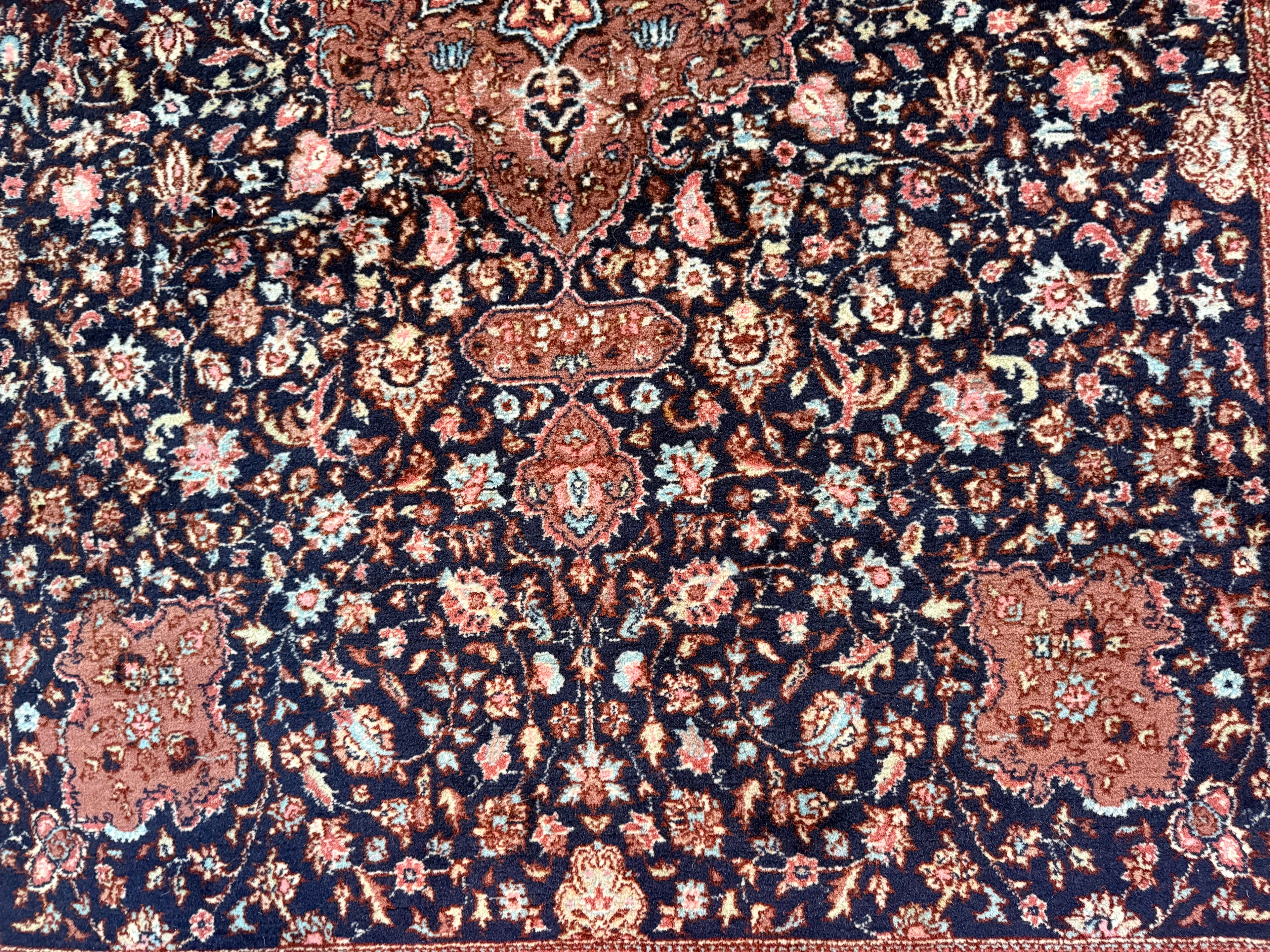 Handgeknoopt vintage Tabriz-stijl tapijt – ca. 208 x 128 cm