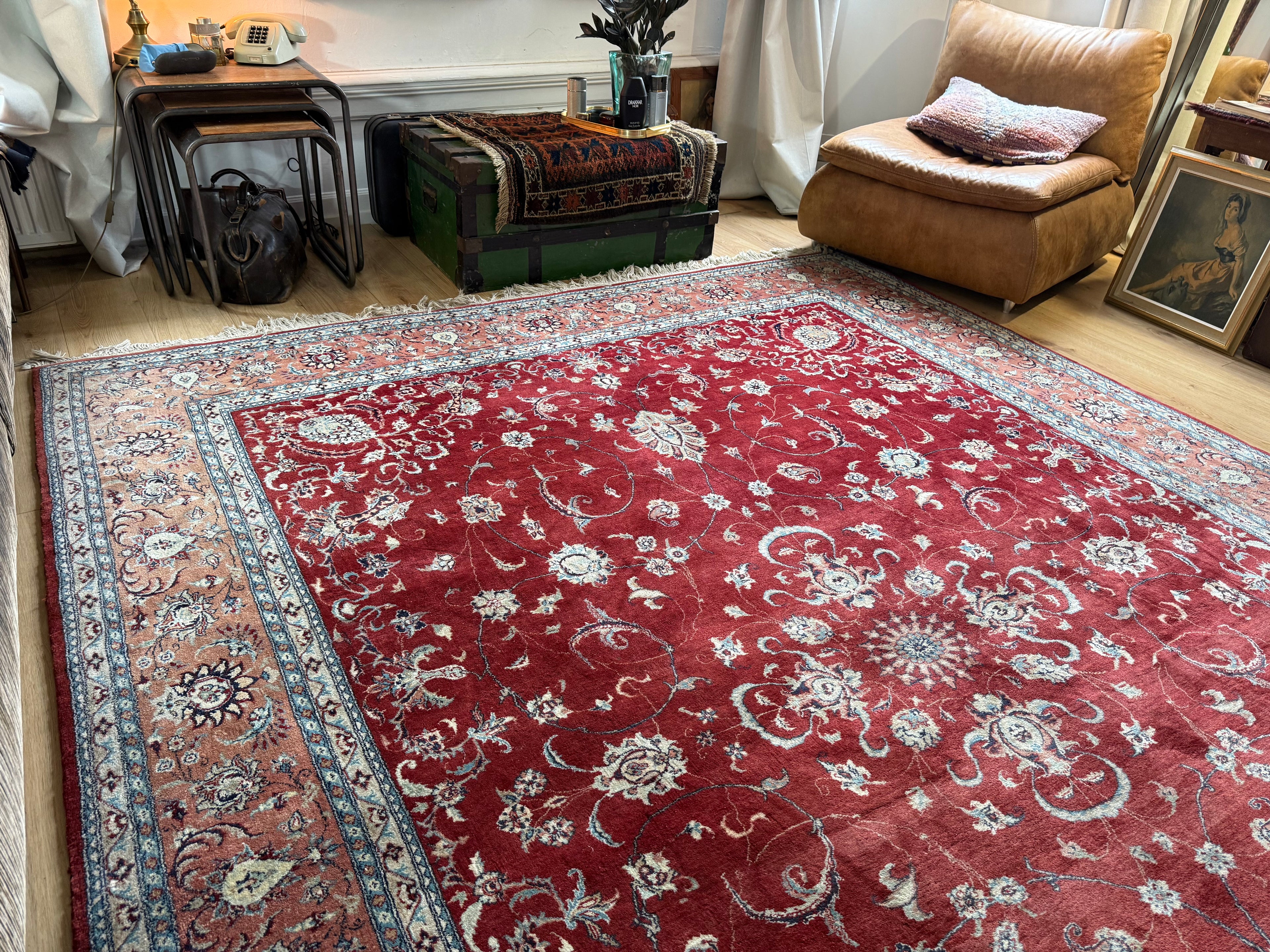 Handgeknoopt vintage tapijt – ca. 345 × 246 cm