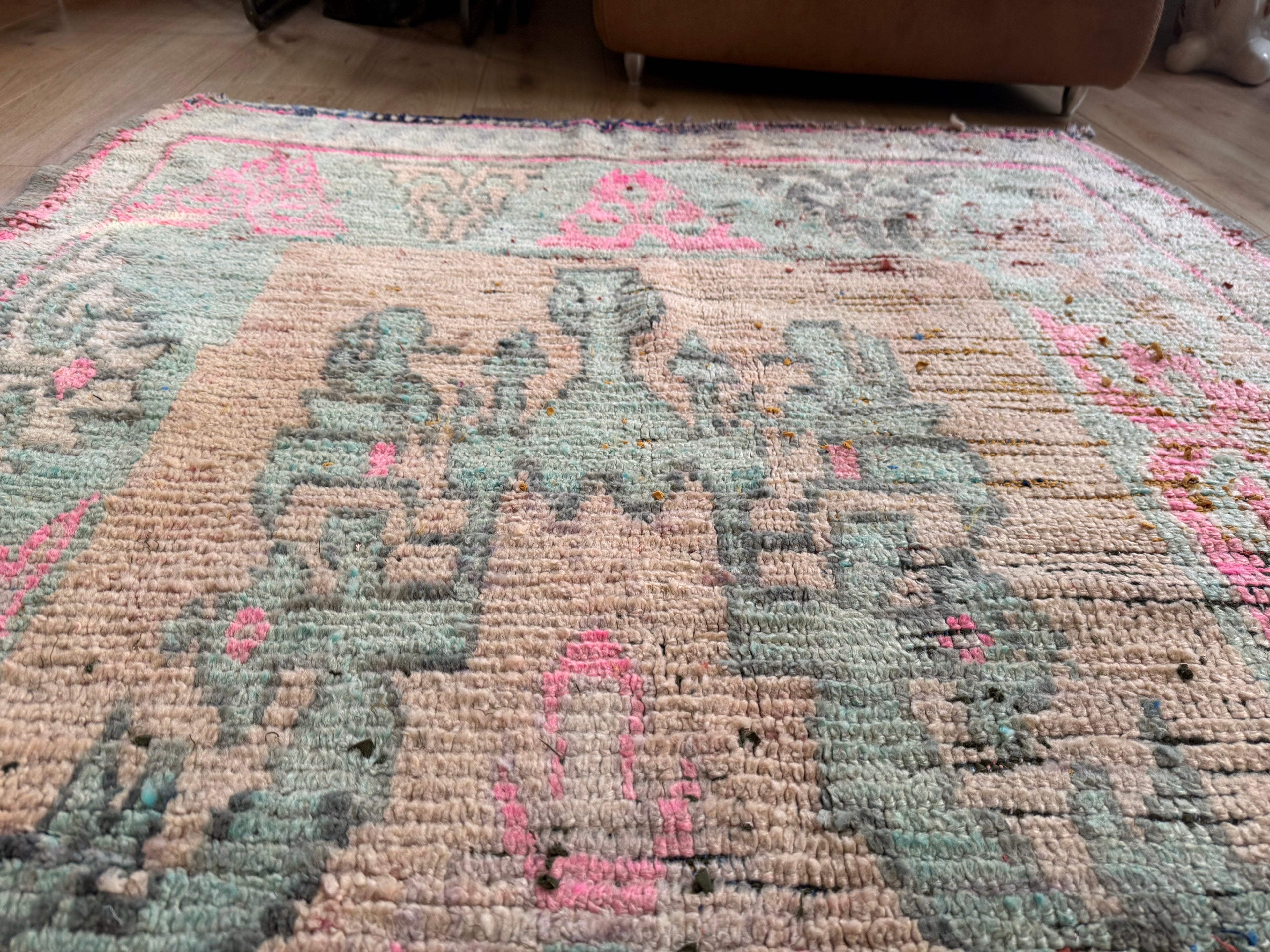 Vintage Marokkaans Berber tapijt (ca. 1950–1970) – 355 × 137 cm