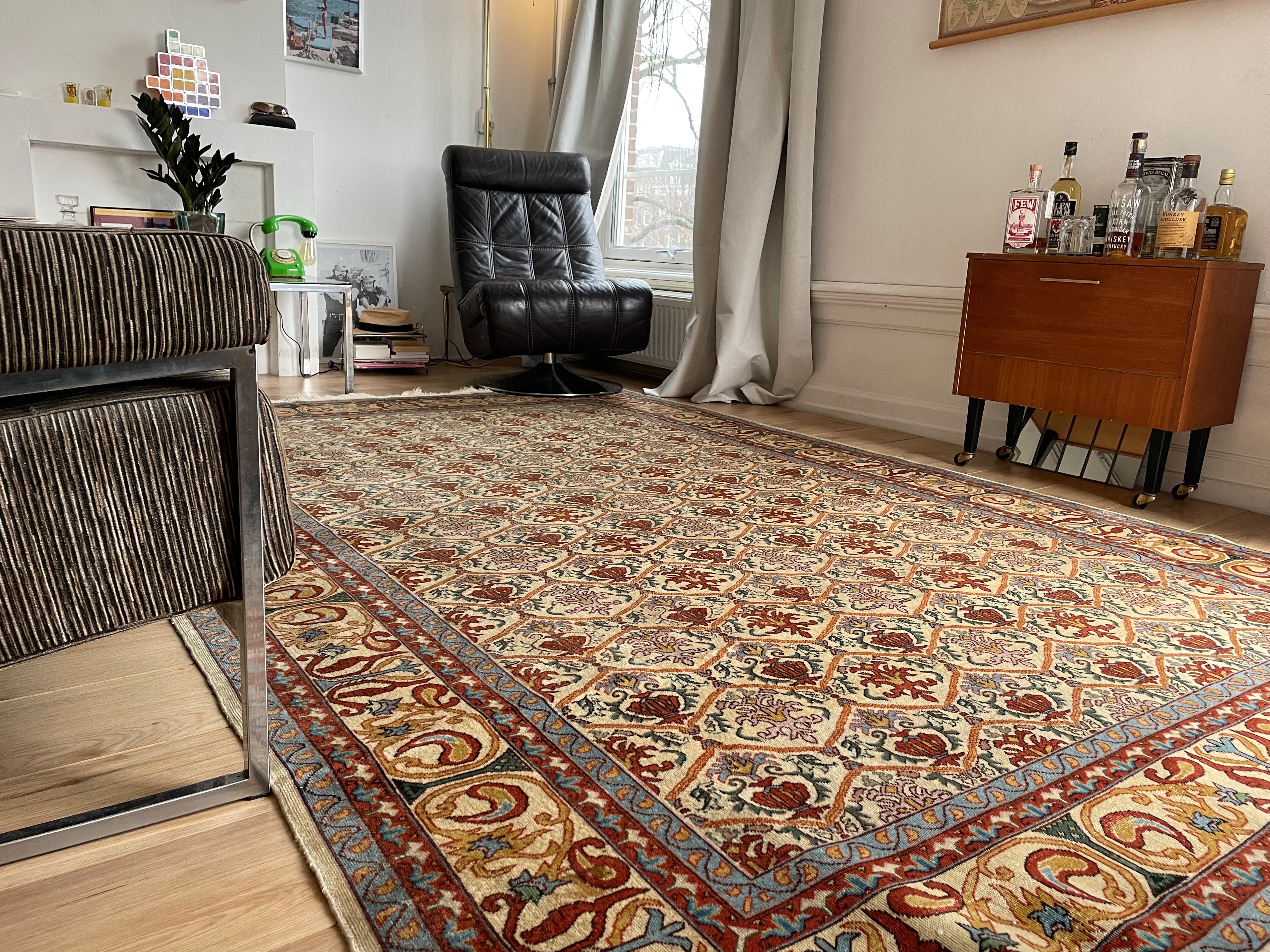 Handgeknoopt vintage tapijt – ca. 290 × 200 cm