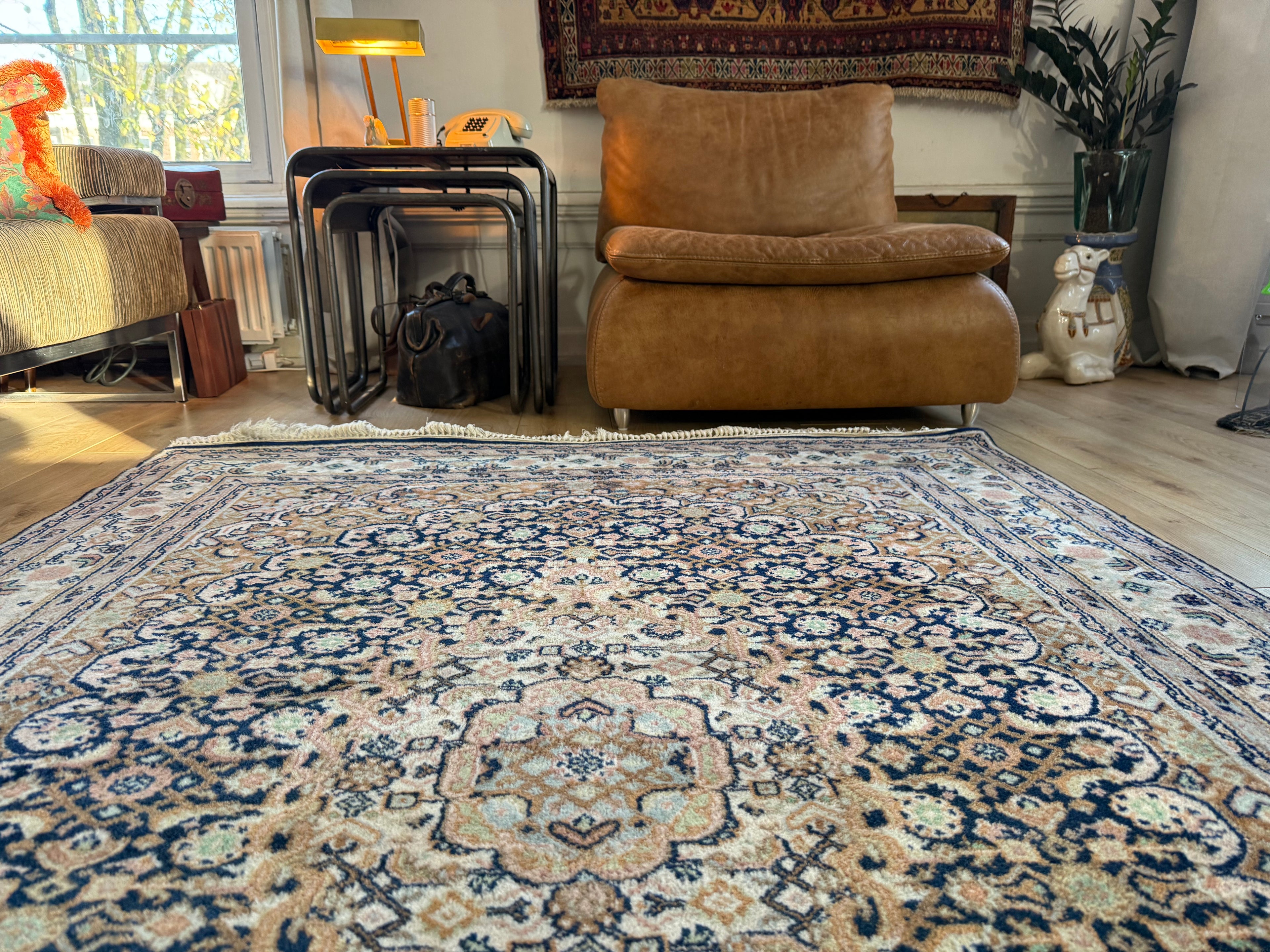 Handgeknoopt vintage klassiek tapijt – ca. 220 × 148 cm