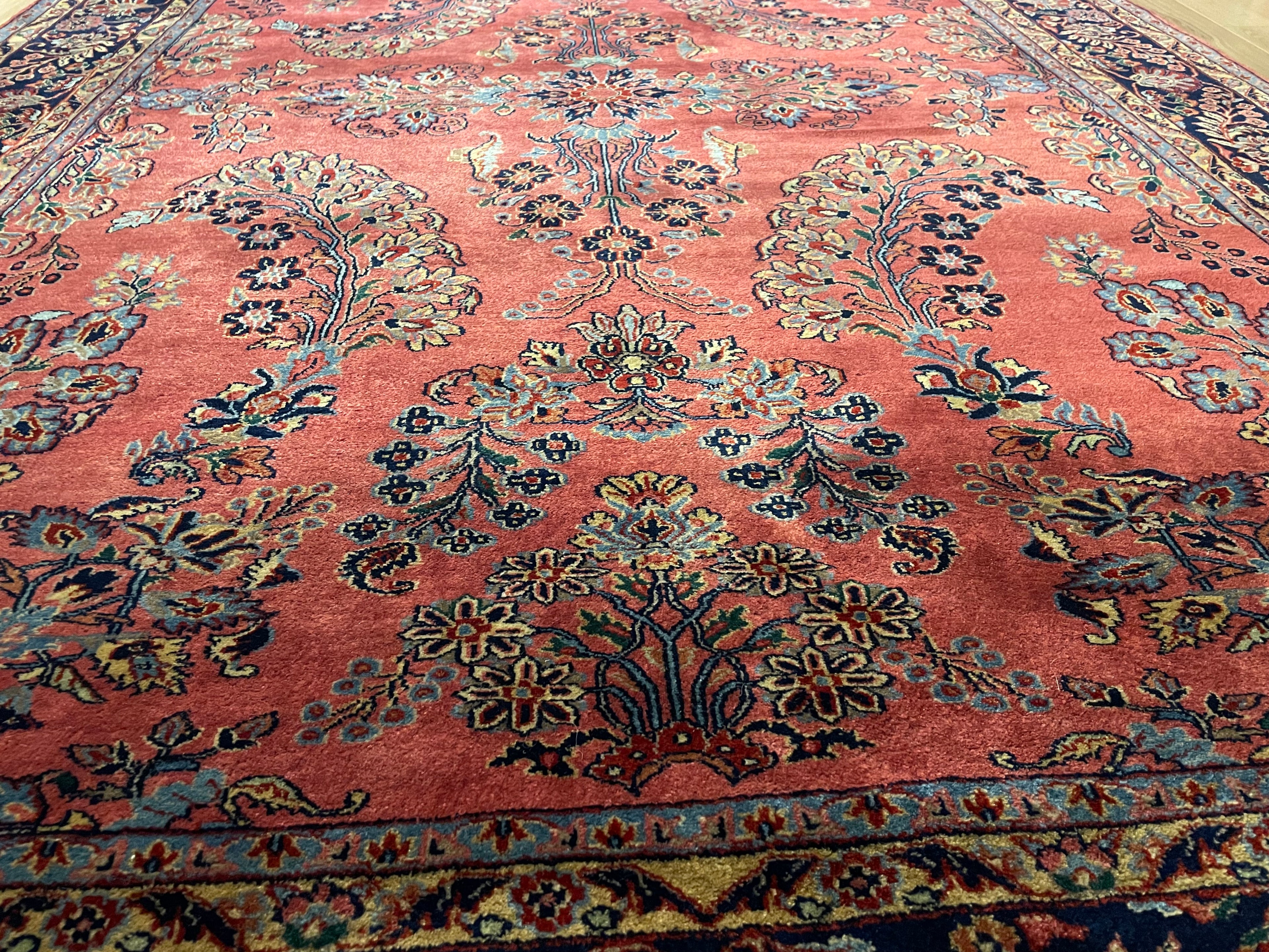 Handgeknoopt Oosterse Sarough tapijt – India – ca. 295 × 202 cm