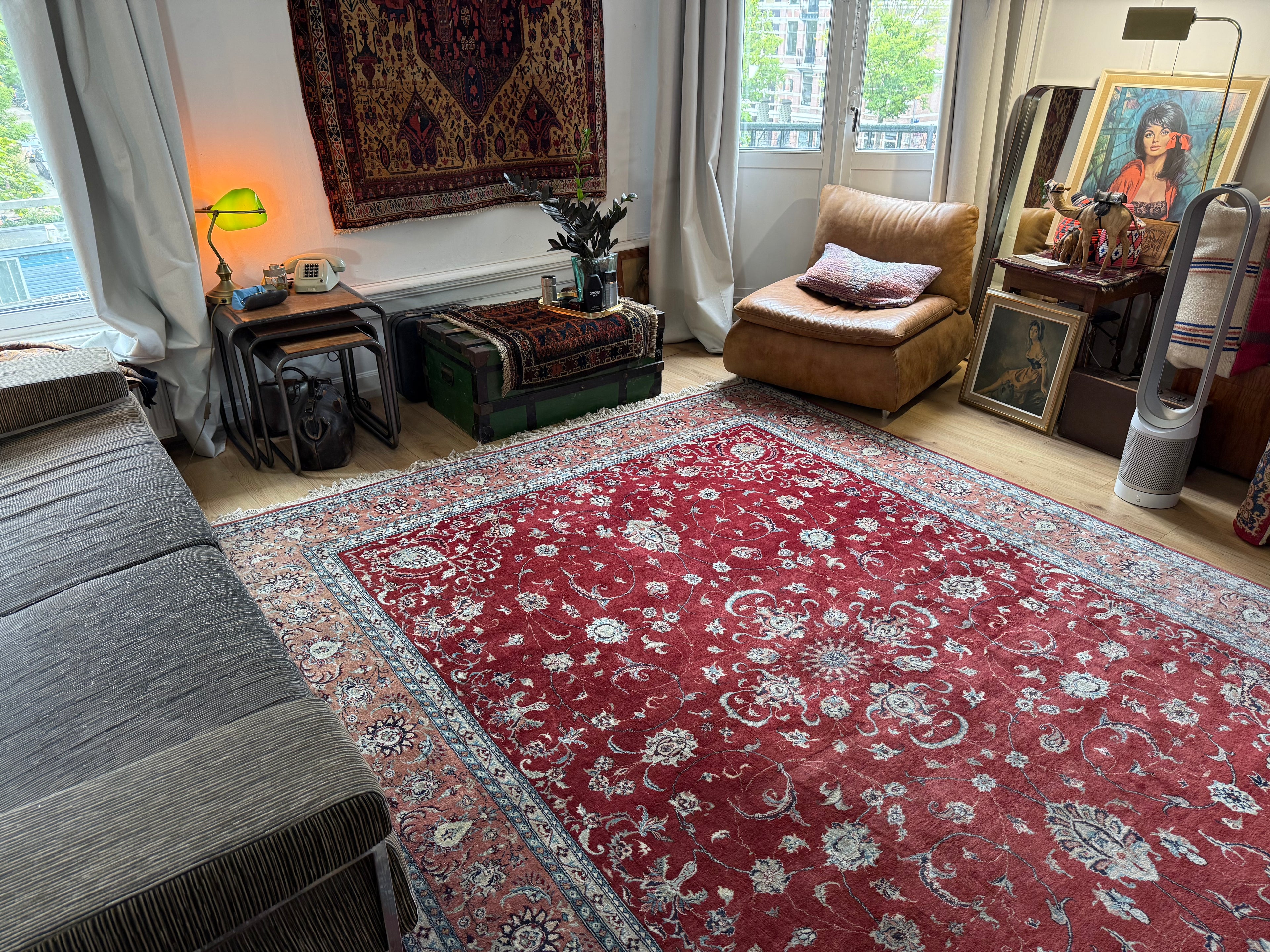 Handgeknoopt vintage tapijt – ca. 345 × 246 cm
