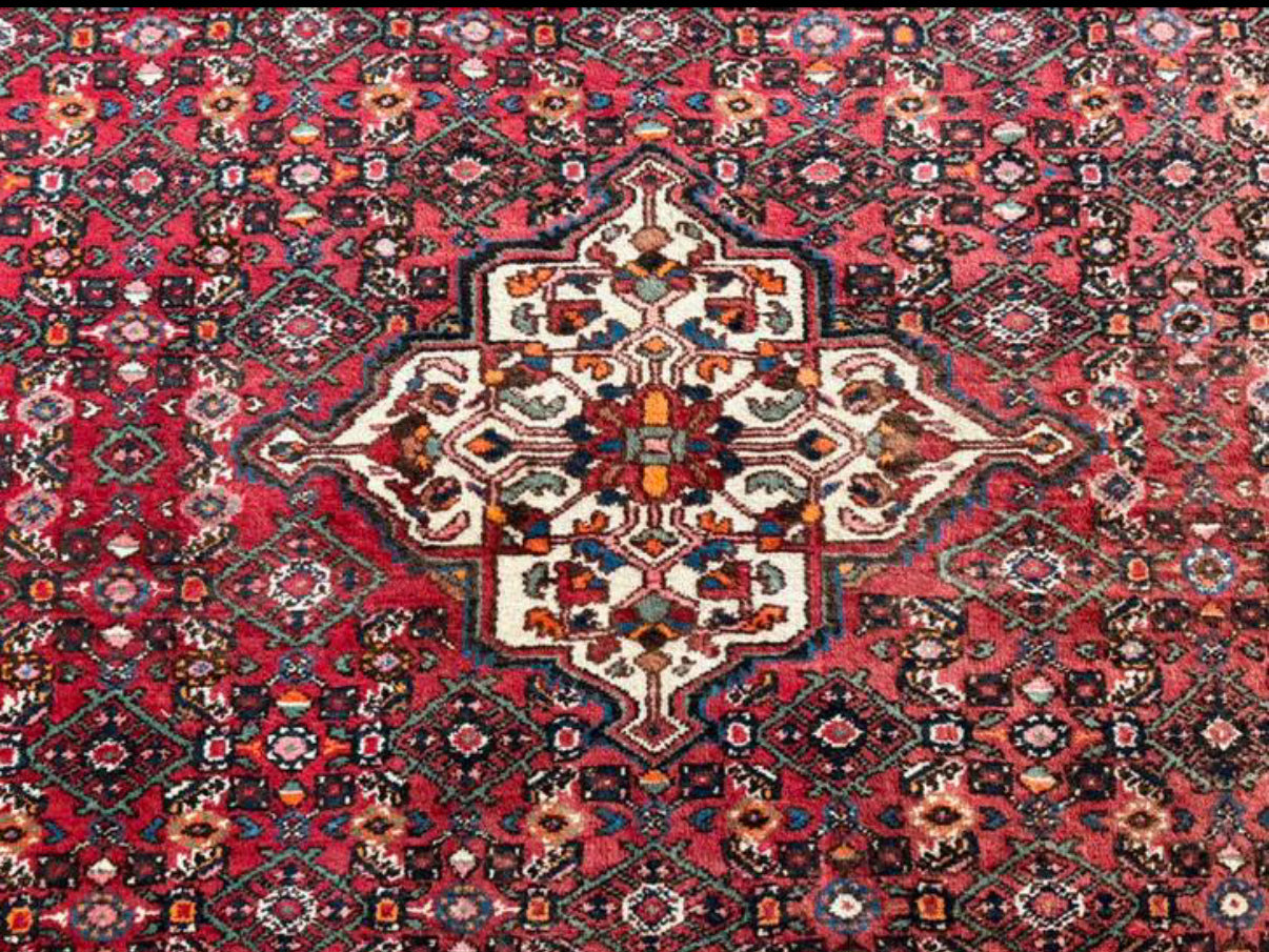 Hand-knotted vintage rug – Sun-kissed patina approx. 306 × 207 cm