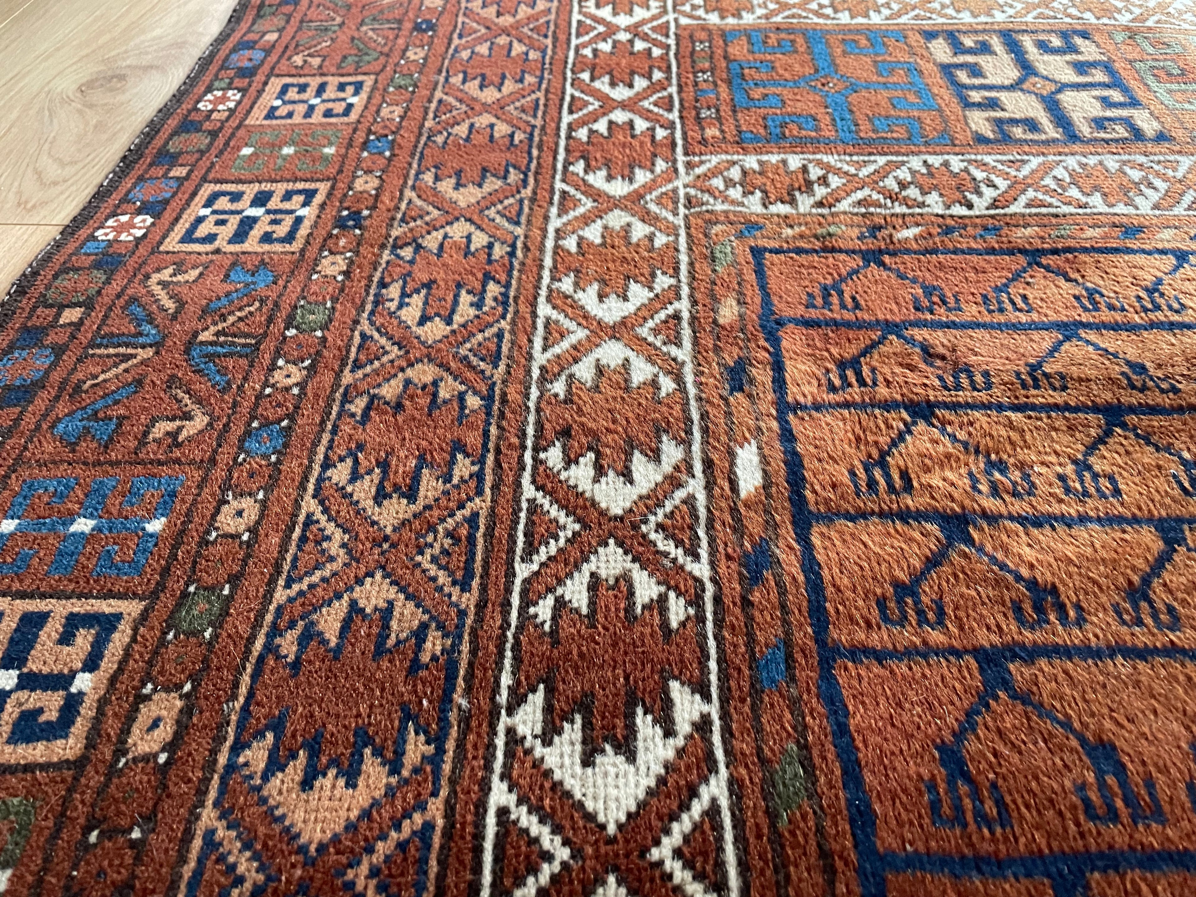 Handgeknoopt vintage tapijt – ca. 250 × 194 cm