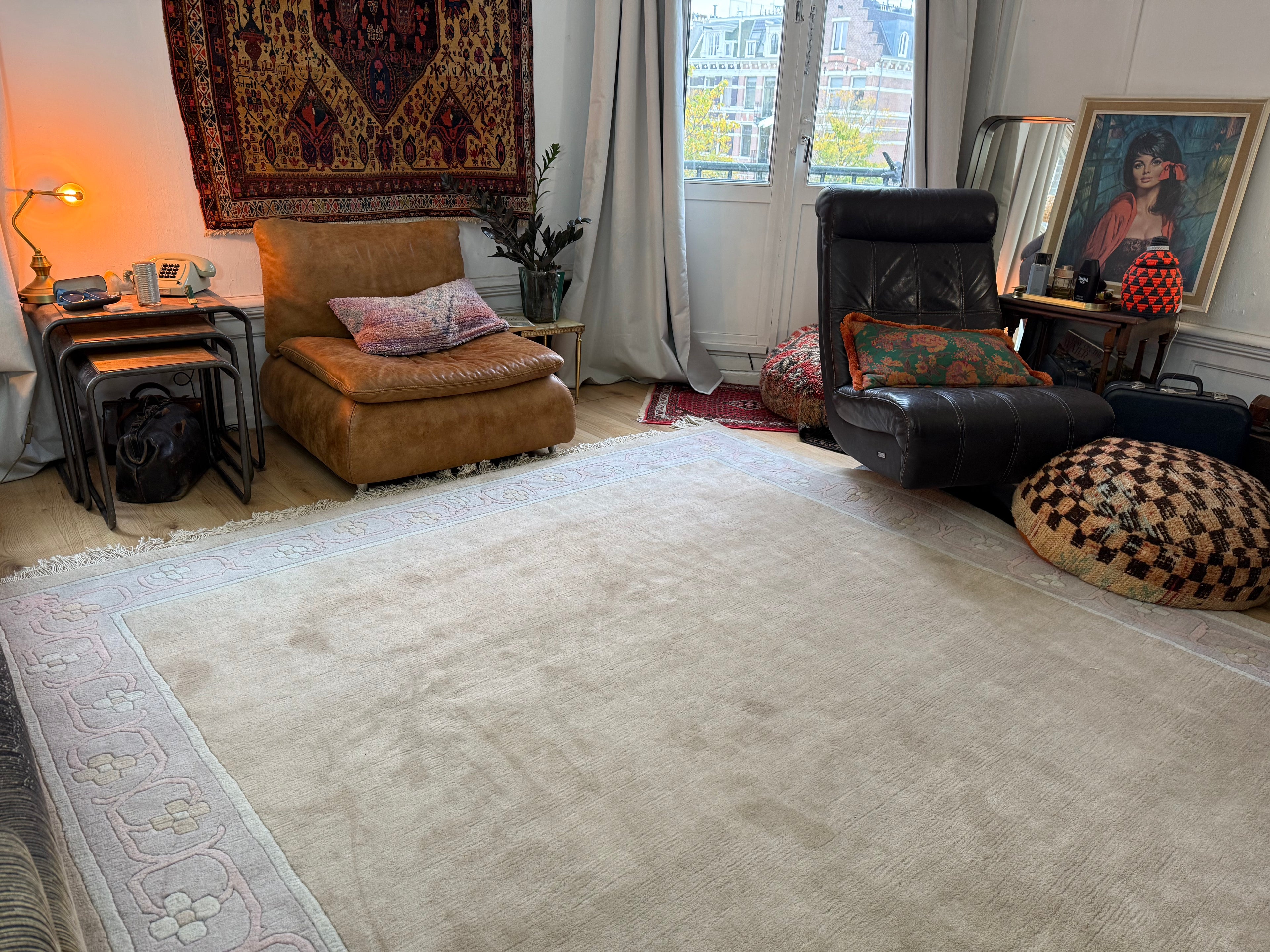 Chinees Deco tapijt – ca. 398 × 249 cm
