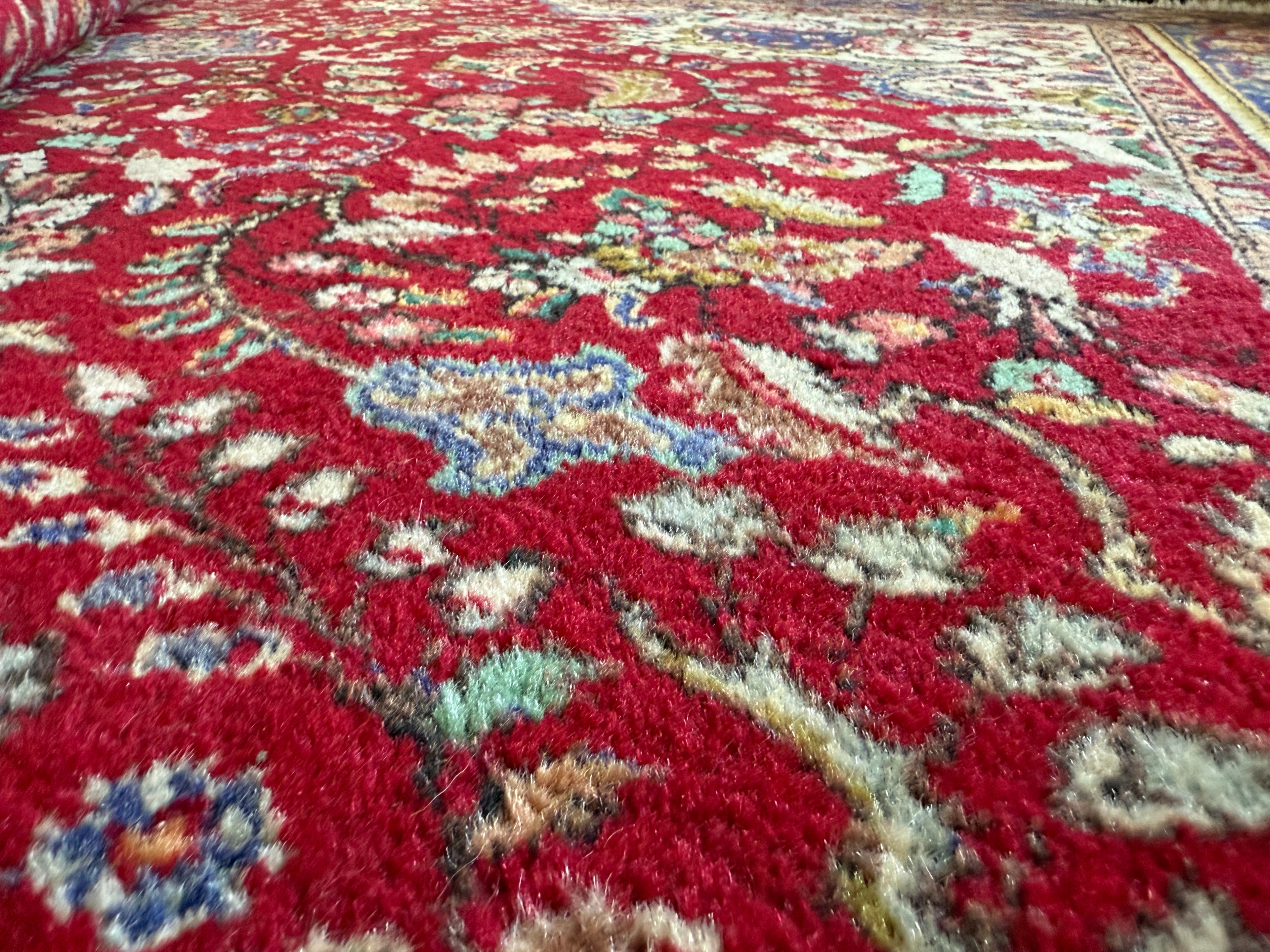 Handgeknoopt vintage Tabriz tapijt – ca. 301 × 205 cm