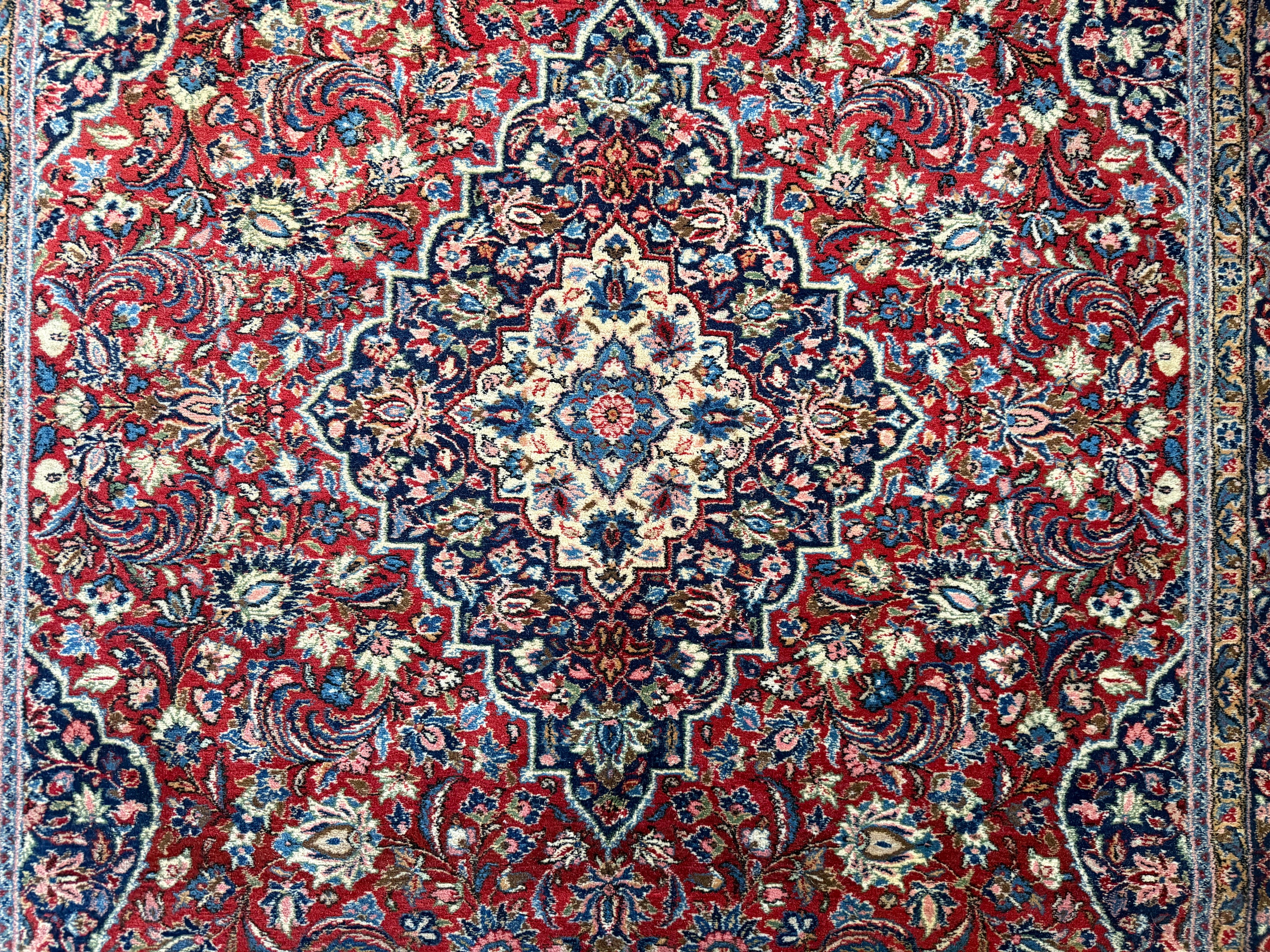 Vintage hand-knotted classic carpet 243 × 148 cm