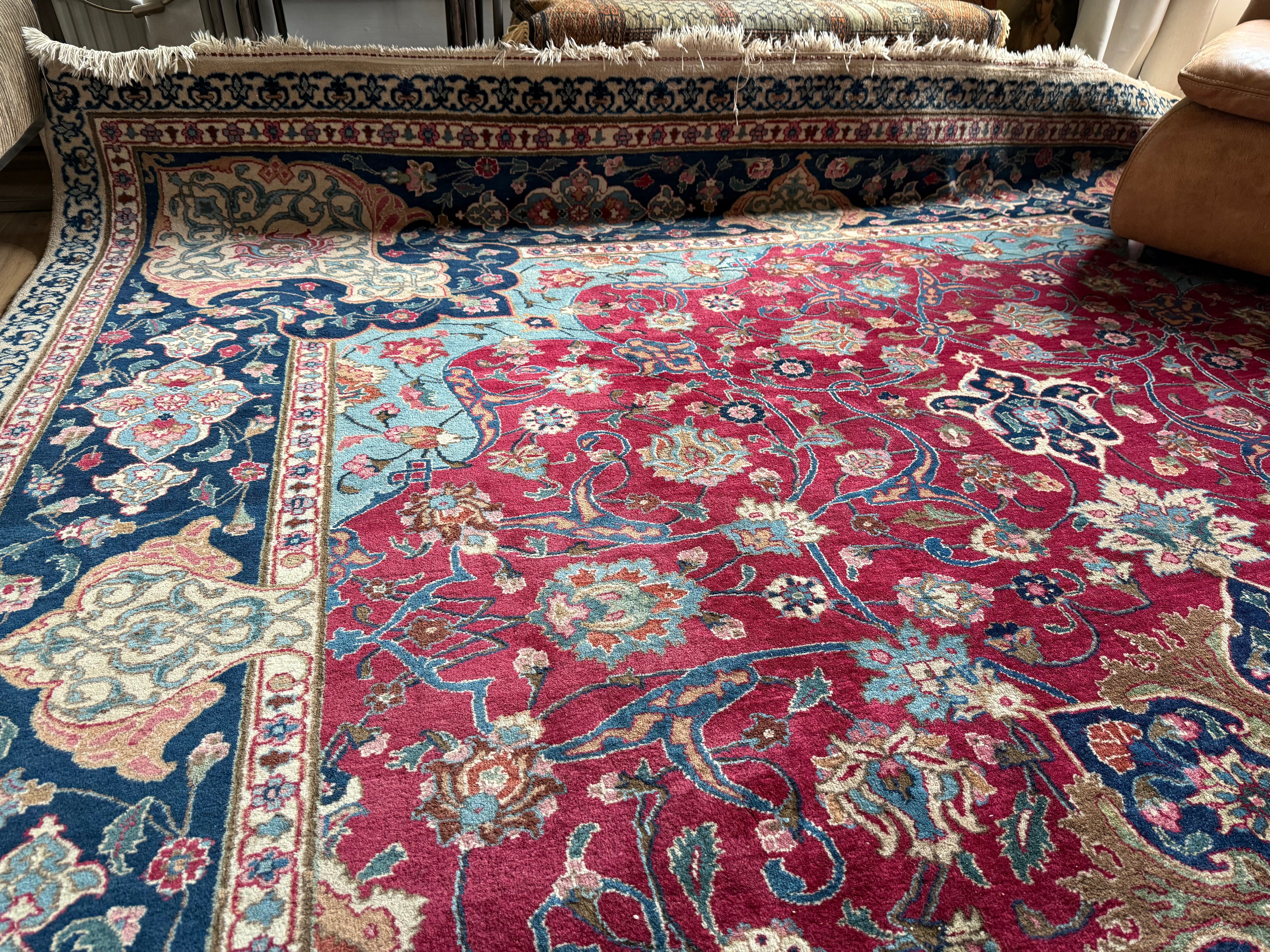 Handgeknoopt Oosters Tabriz-tapijt – ca. 400 × 300 cm