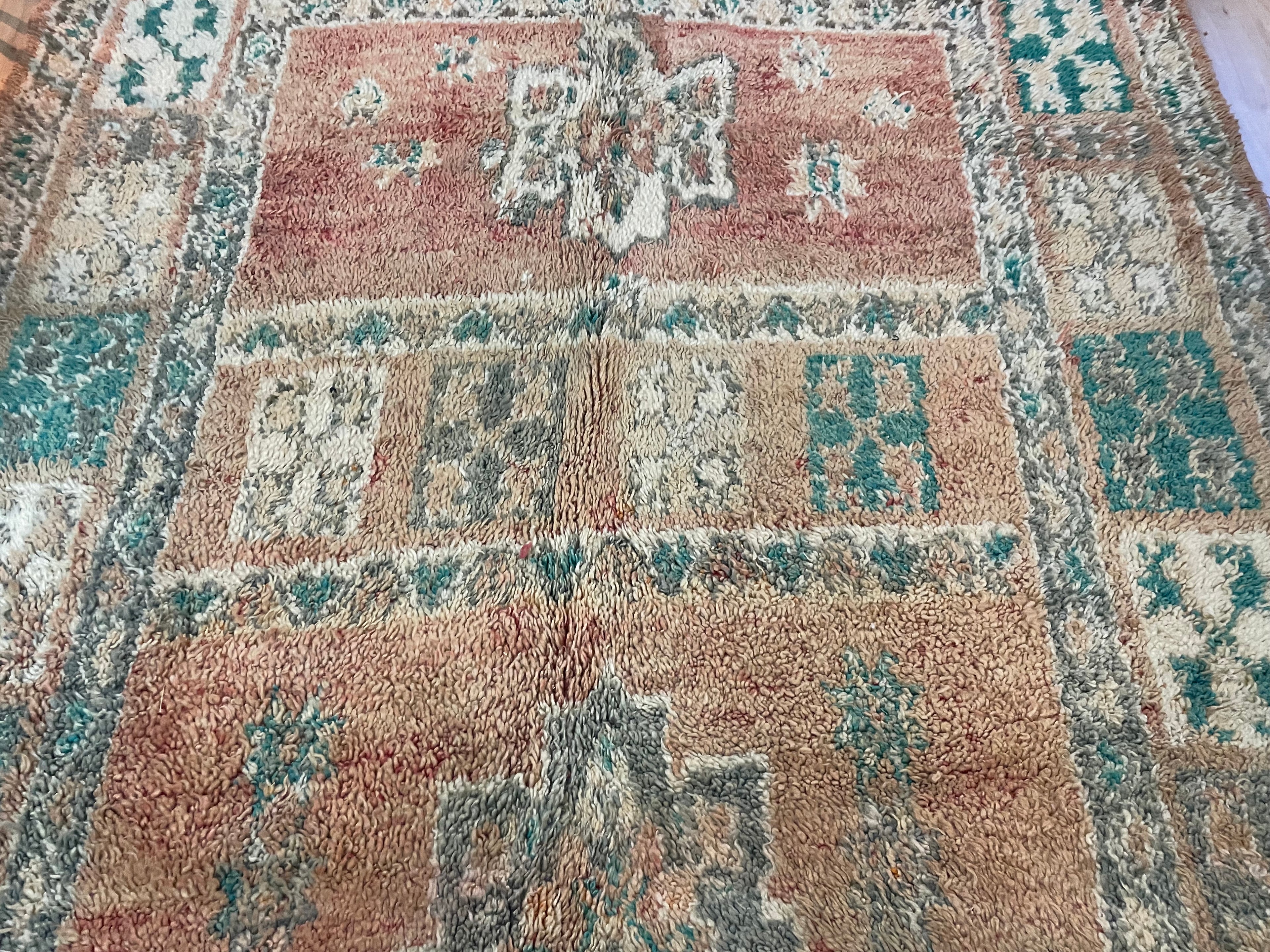 Handgeknoopt vintage Marokkaans tapijt – ca. 335 × 190 cm