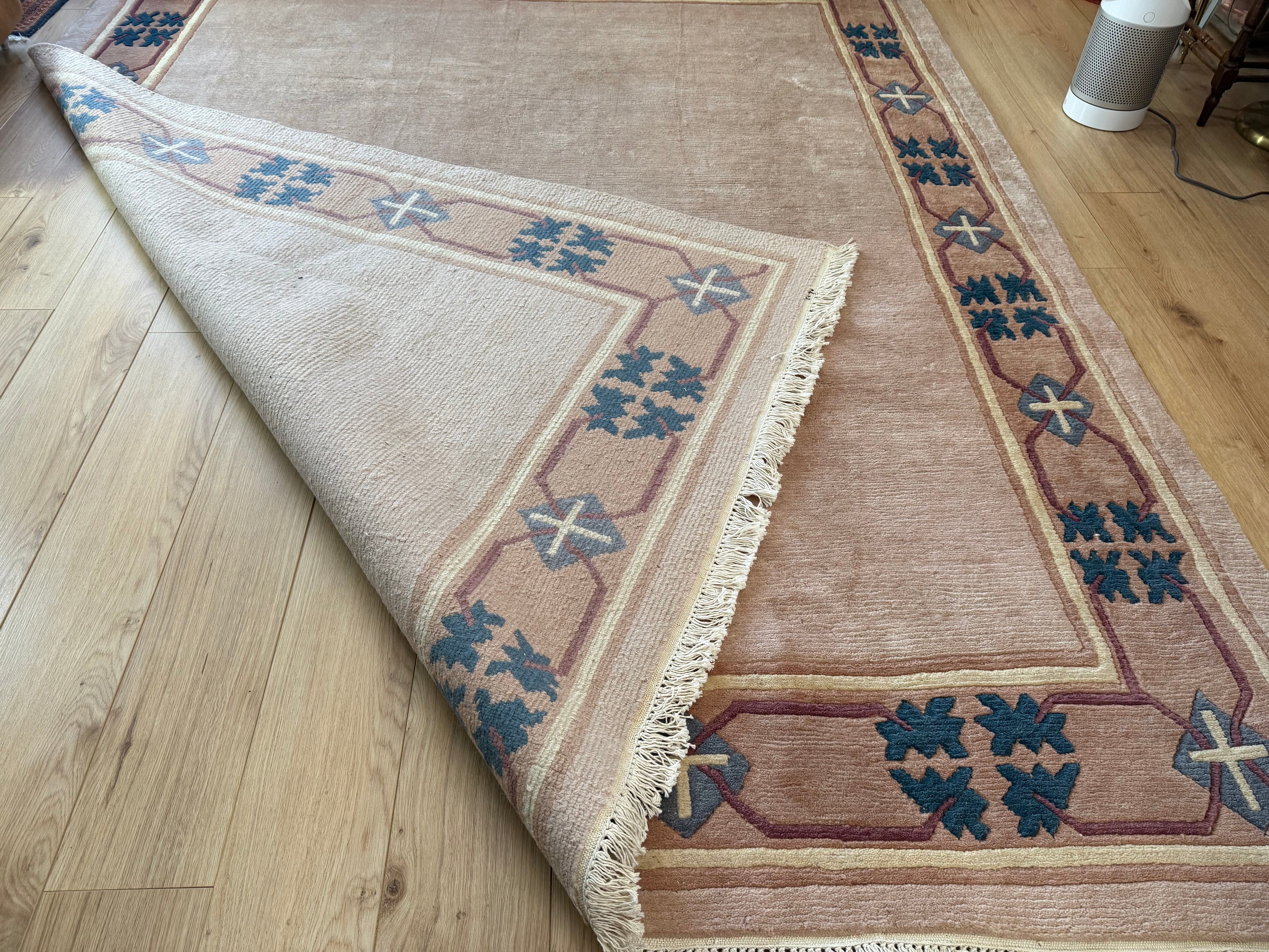 Handgeknoopt vintage tapijt – Chinese Art Deco stijl – ca. 250 × 300 cm