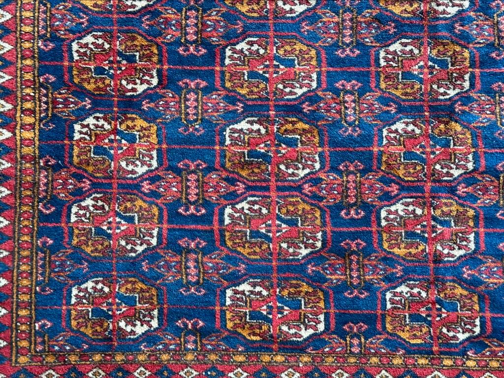 Vintage handgeknoopt Bochara tapijt 185 x272 cm – jaren &