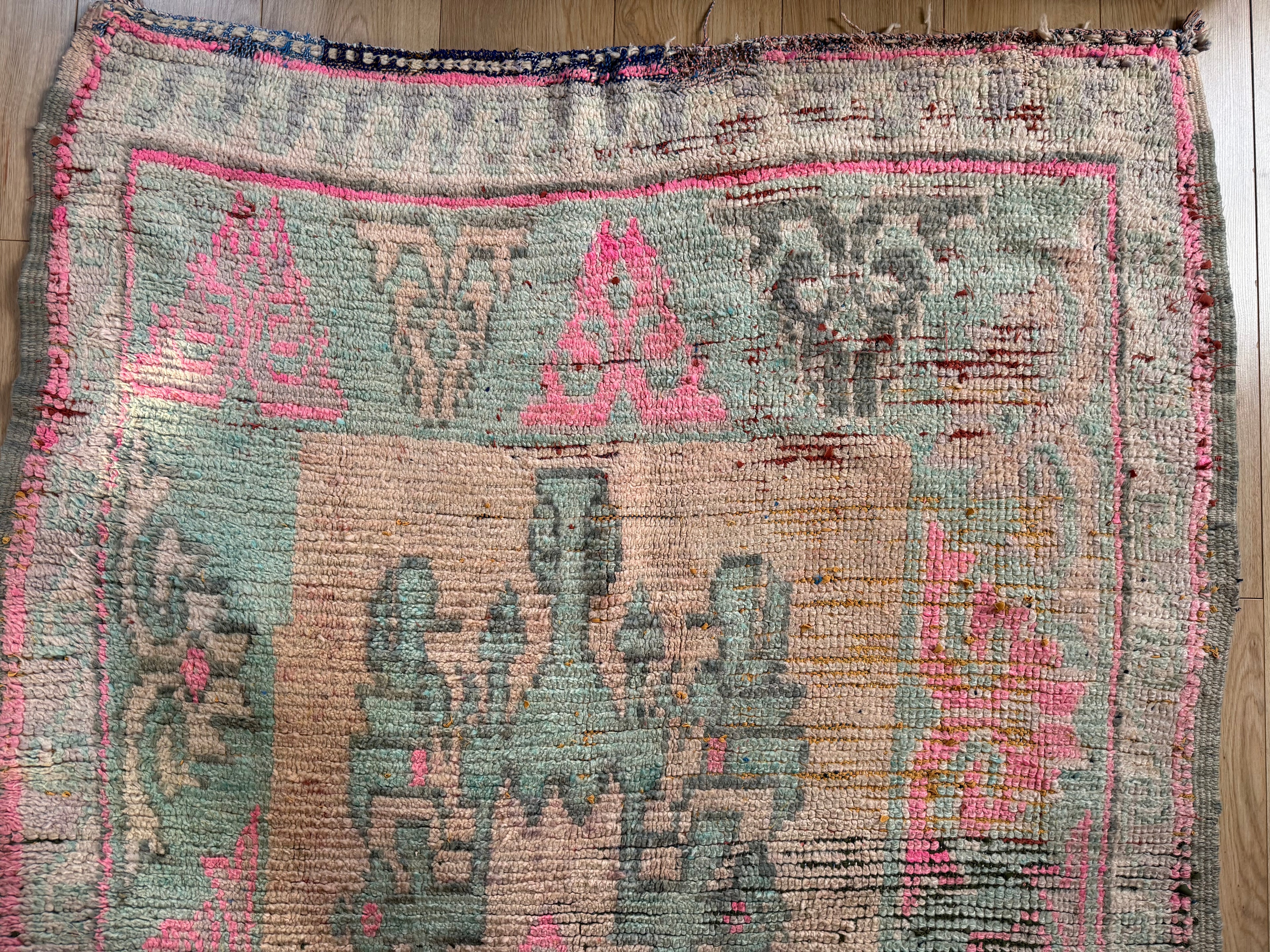 Vintage Marokkaans Berber tapijt (ca. 1950–1970) – 355 × 137 cm