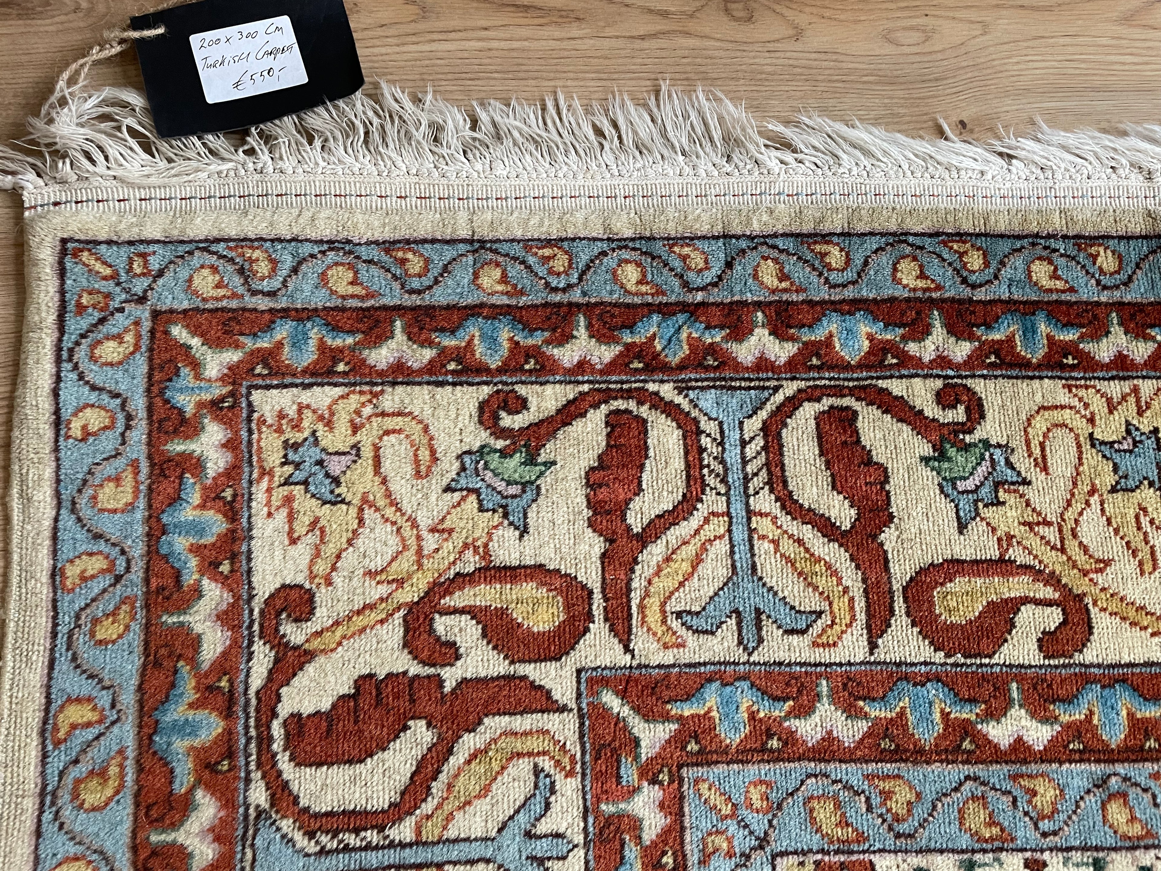 Handgeknoopt vintage tapijt – ca. 290 × 200 cm