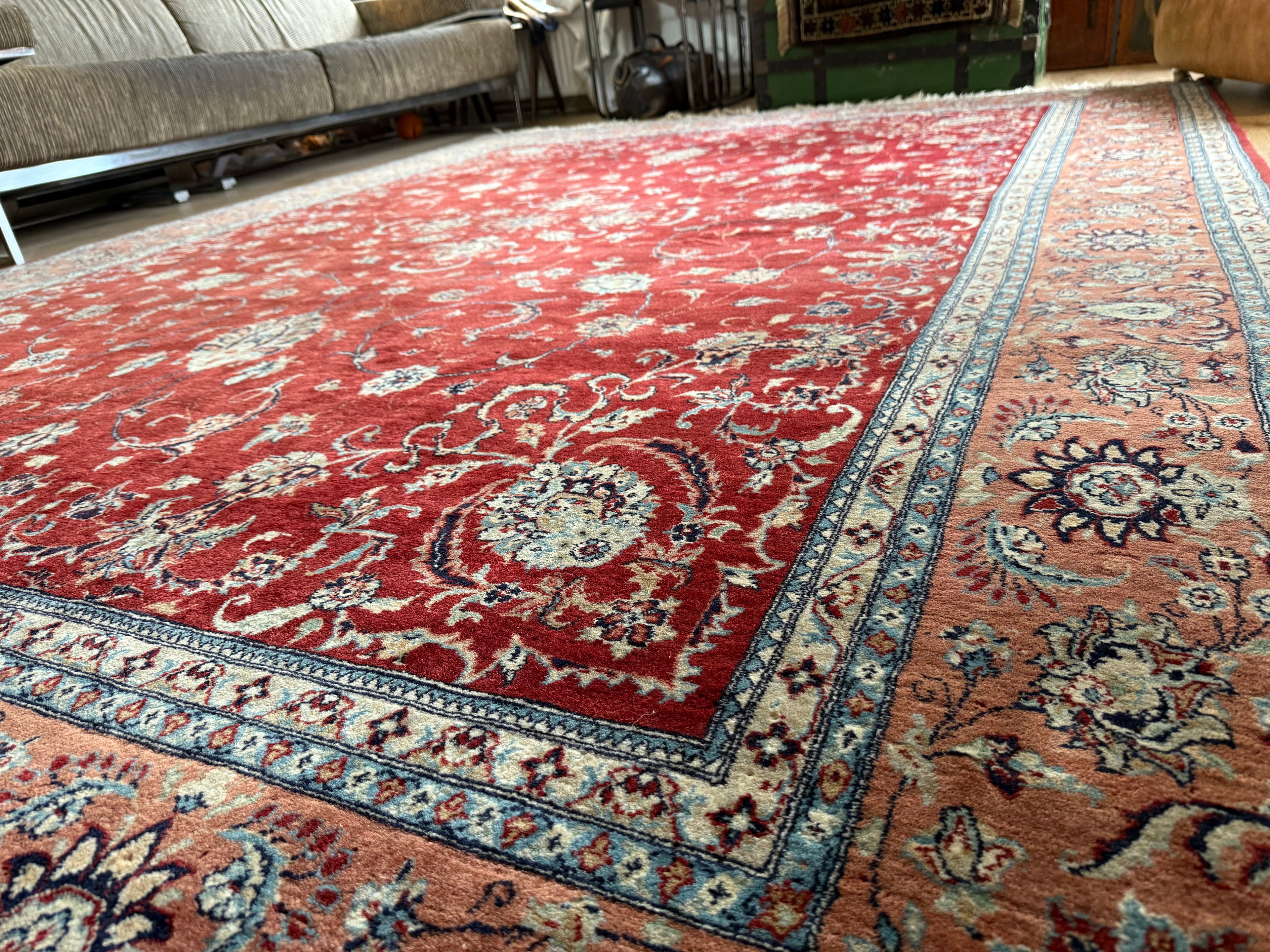 Handgeknoopt vintage tapijt – ca. 345 × 246 cm
