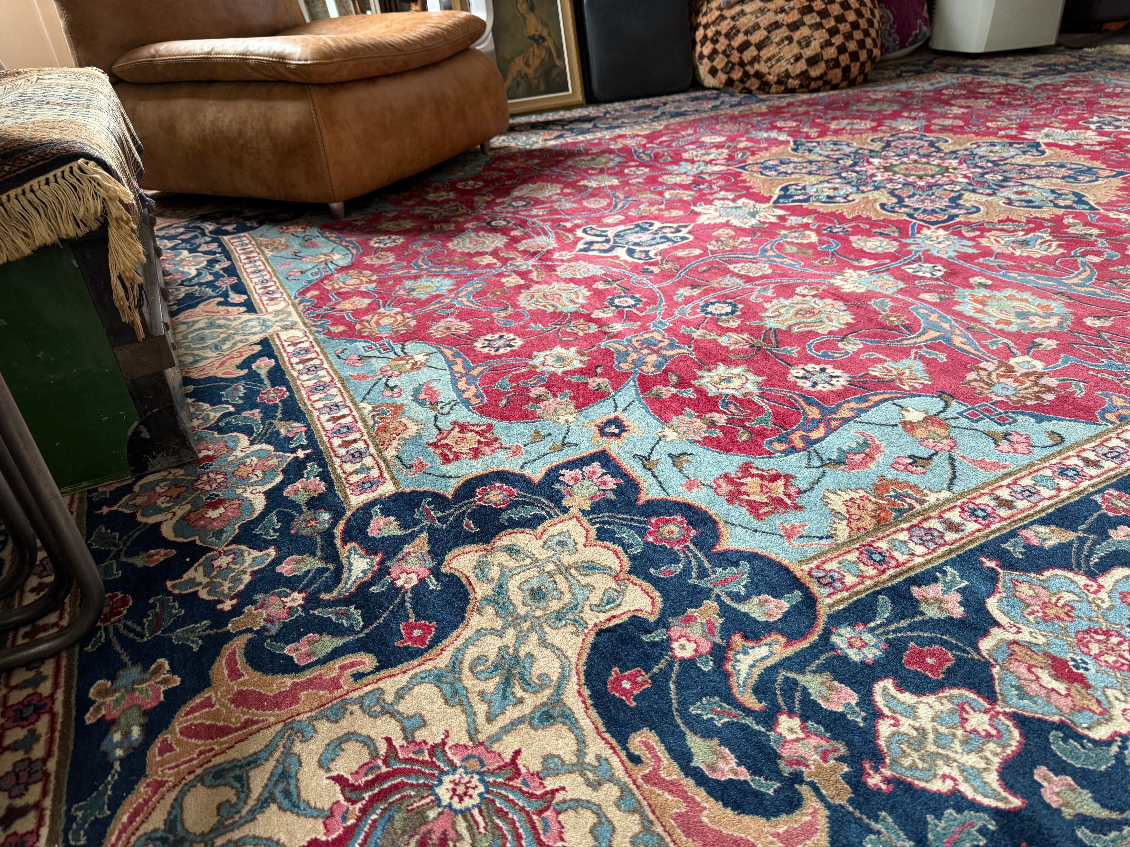 Handgeknoopt Oosters Tabriz-tapijt – ca. 400 × 300 cm
