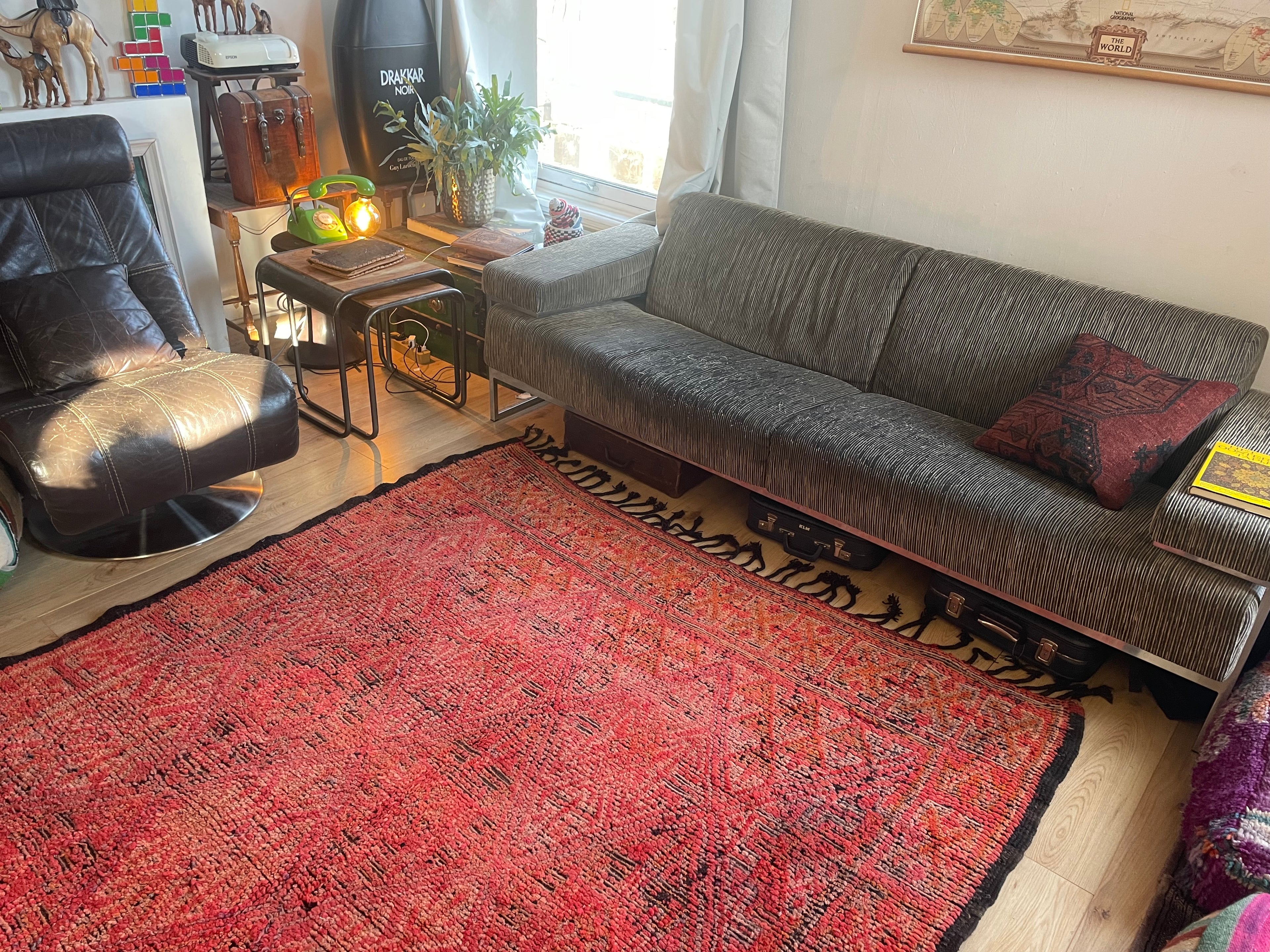 Handgeknoopt vintage Talsint tapijt – Marokko – ca. 296 × 187 cm