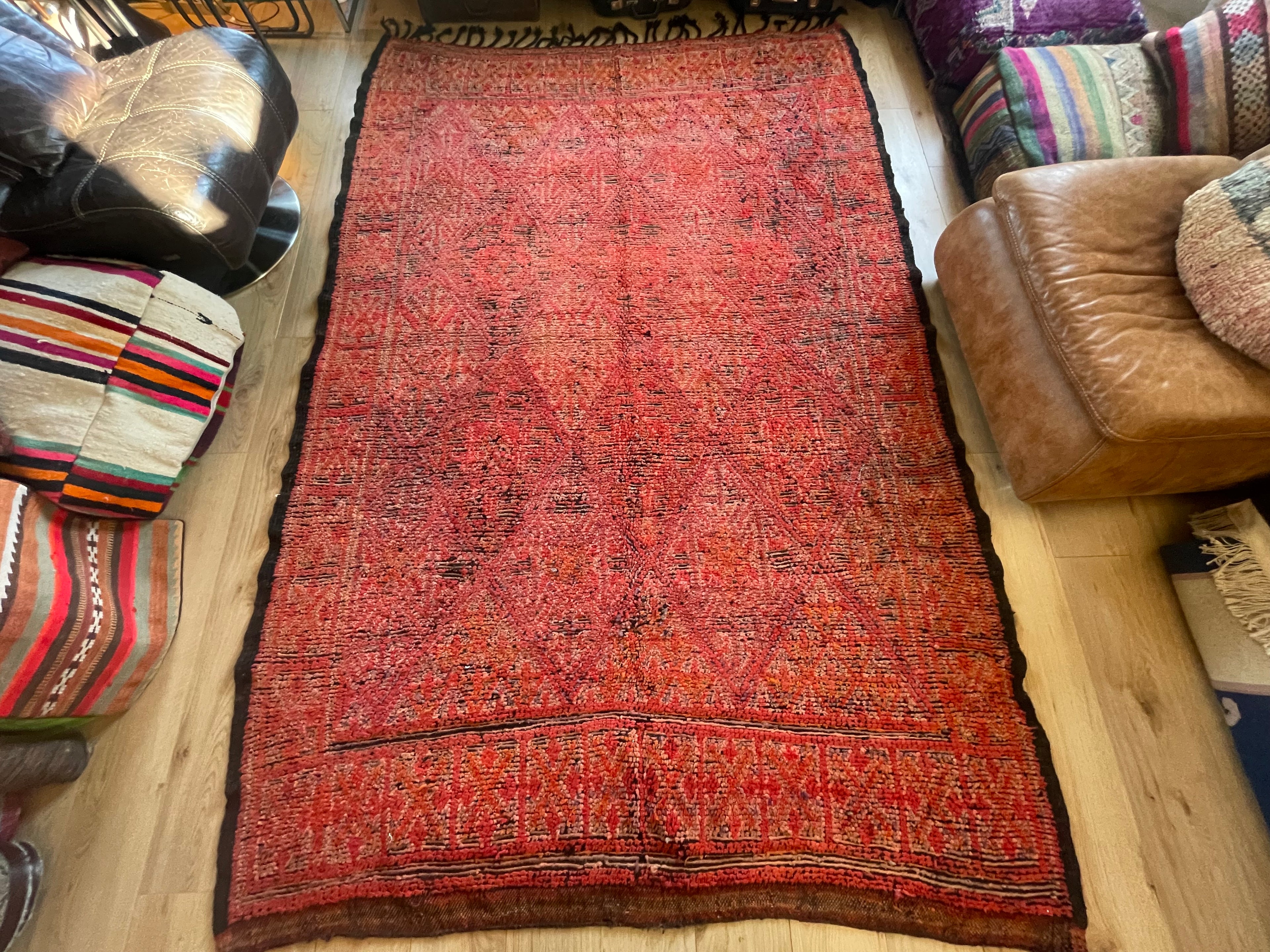 Handgeknoopt vintage Talsint tapijt – Marokko – ca. 296 × 187 cm