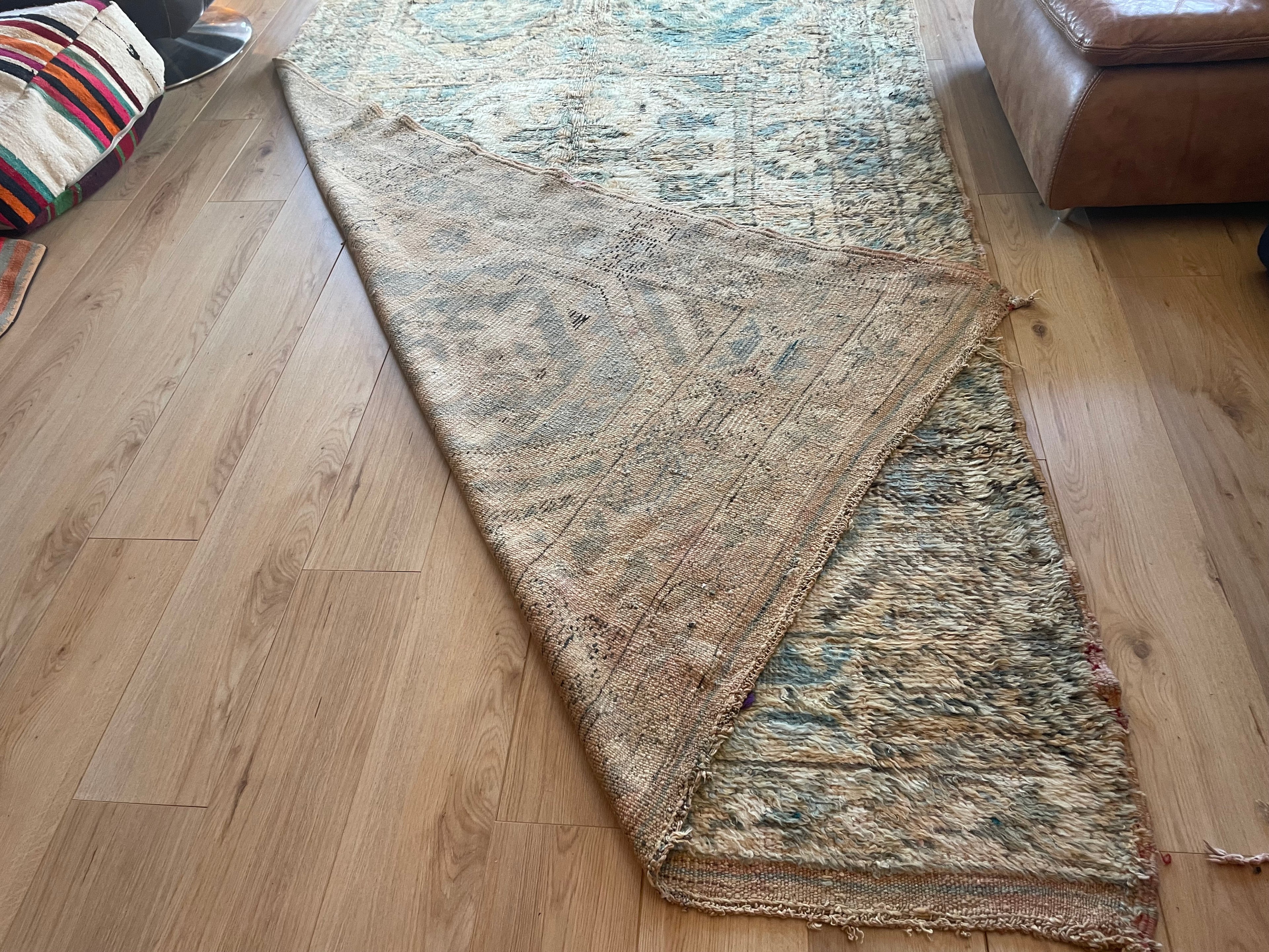 Handgeknoopt vintage tapijt uit Marokko – ca. 340 × 178 cm