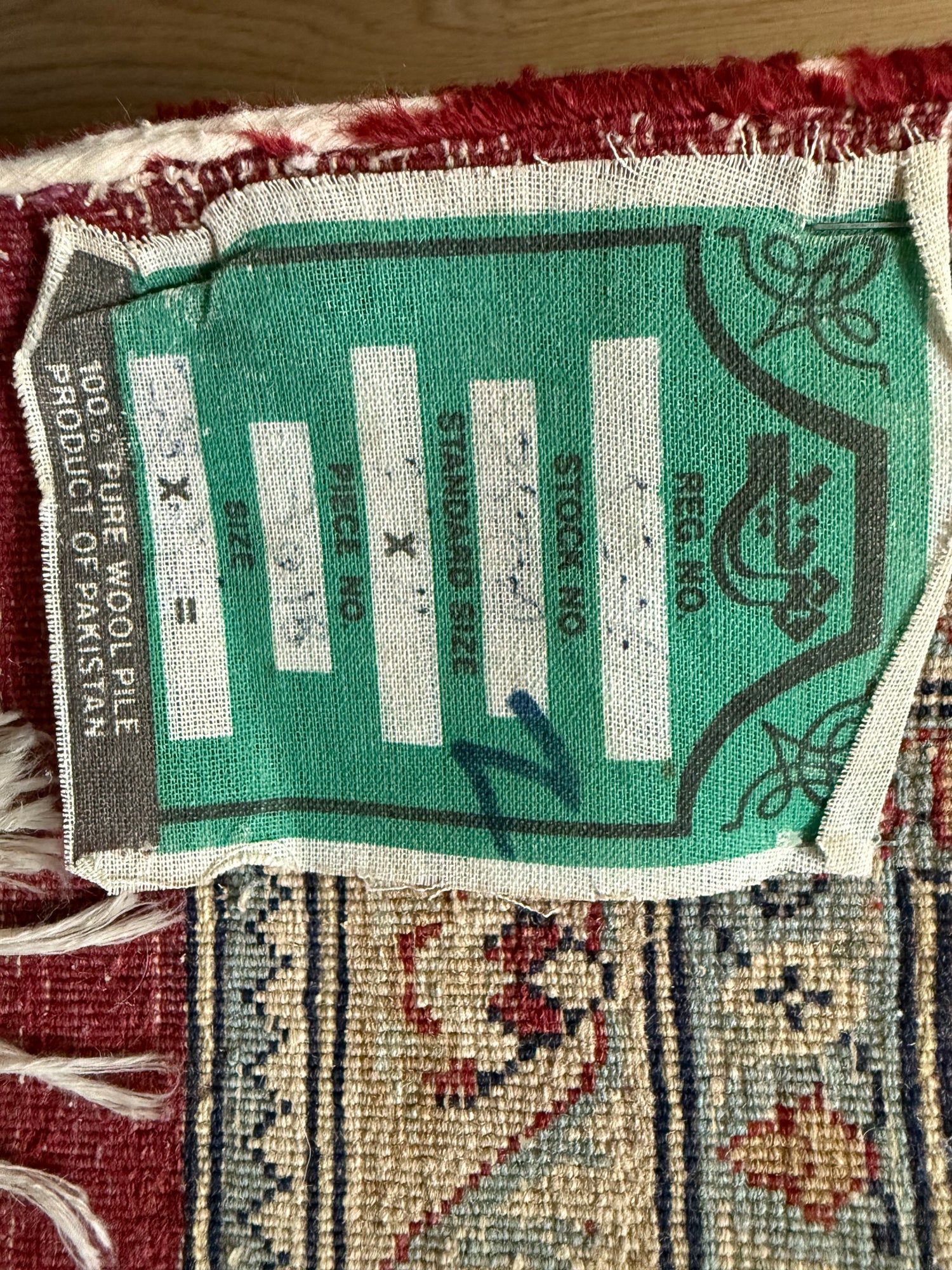 Tappeto vintage annodato a mano – ca. 345 × 246 cm
