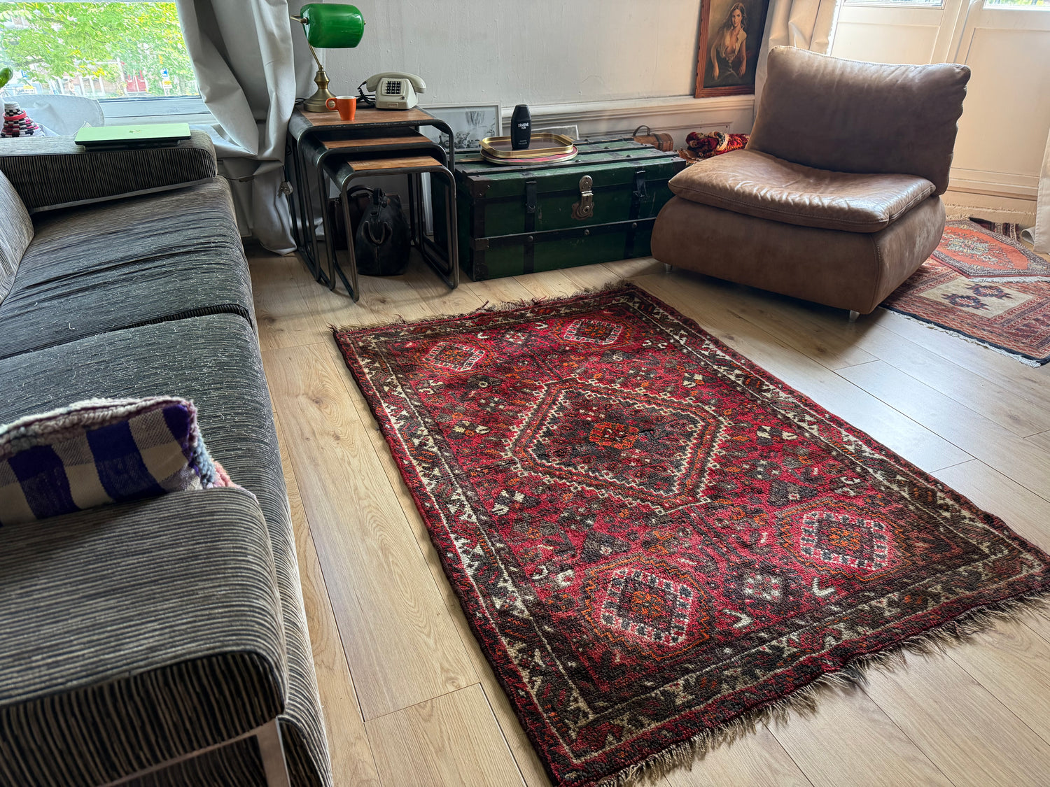 Handgeknoteter Vintage Orientalischer Teppich – ca. 164 × 114 cm
