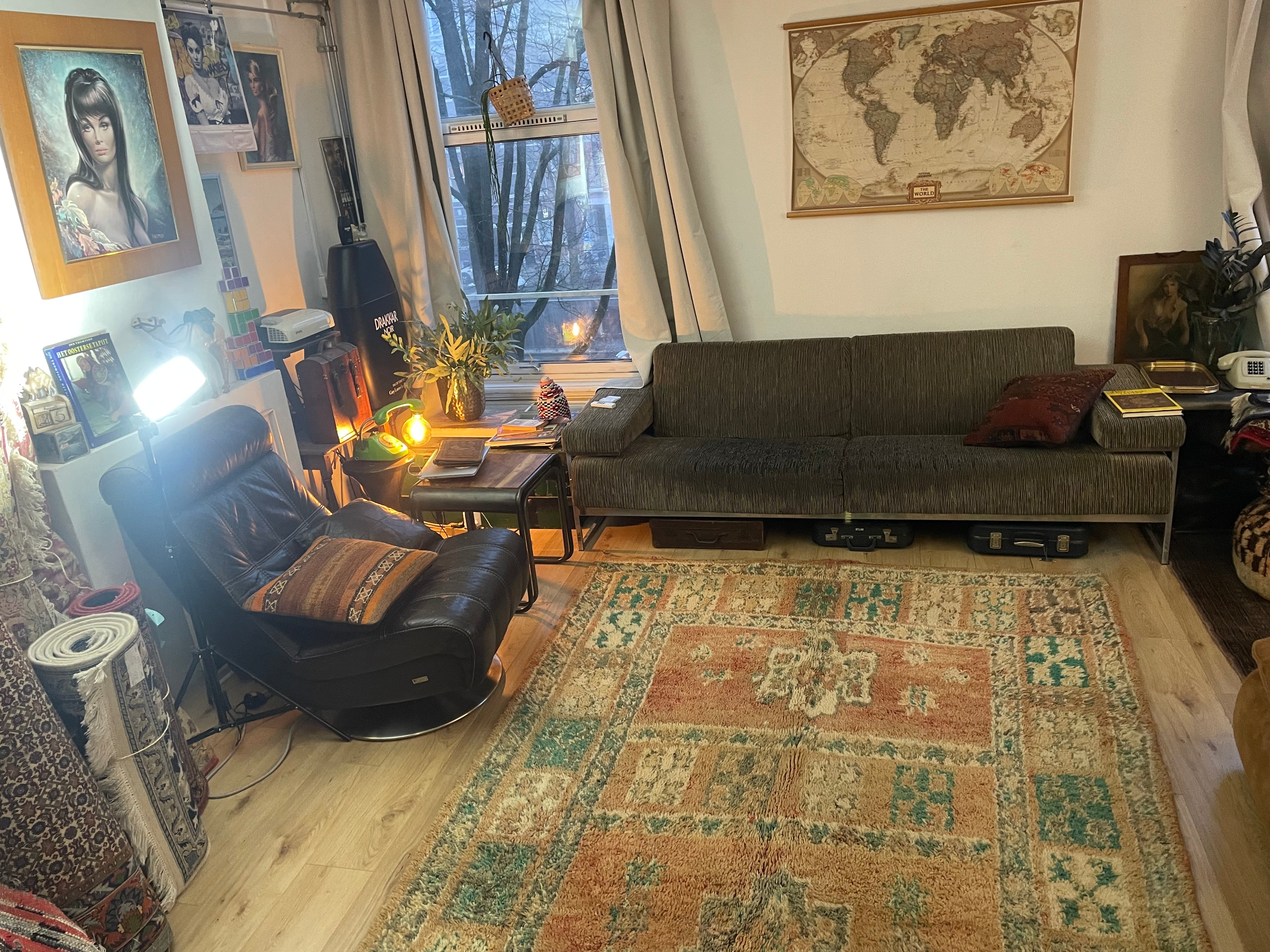Handgeknoopt vintage Marokkaans tapijt – ca. 335 × 190 cm