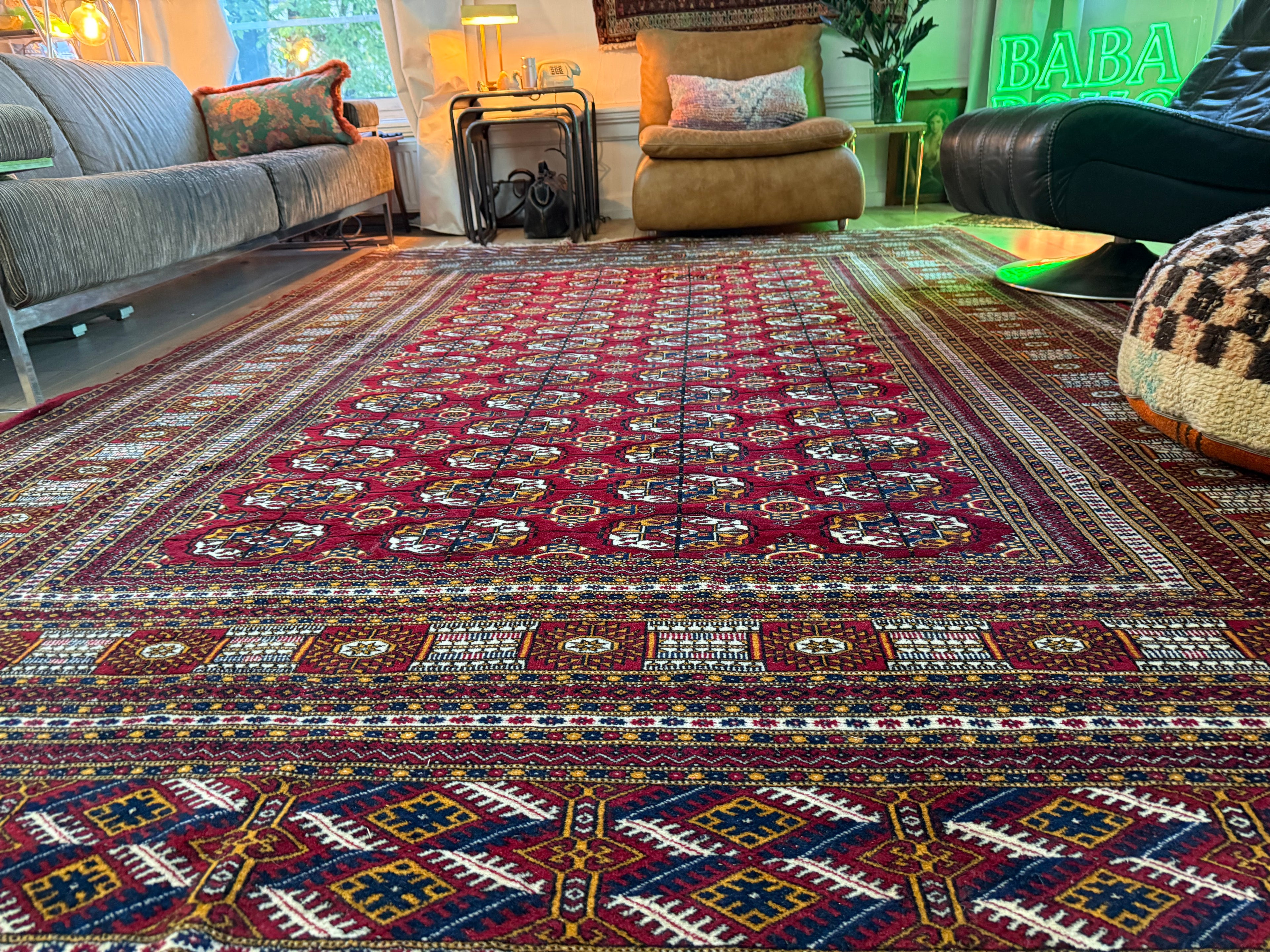 Handgeknoopt Bokhara tapijt – ca. 320 × 223 cm