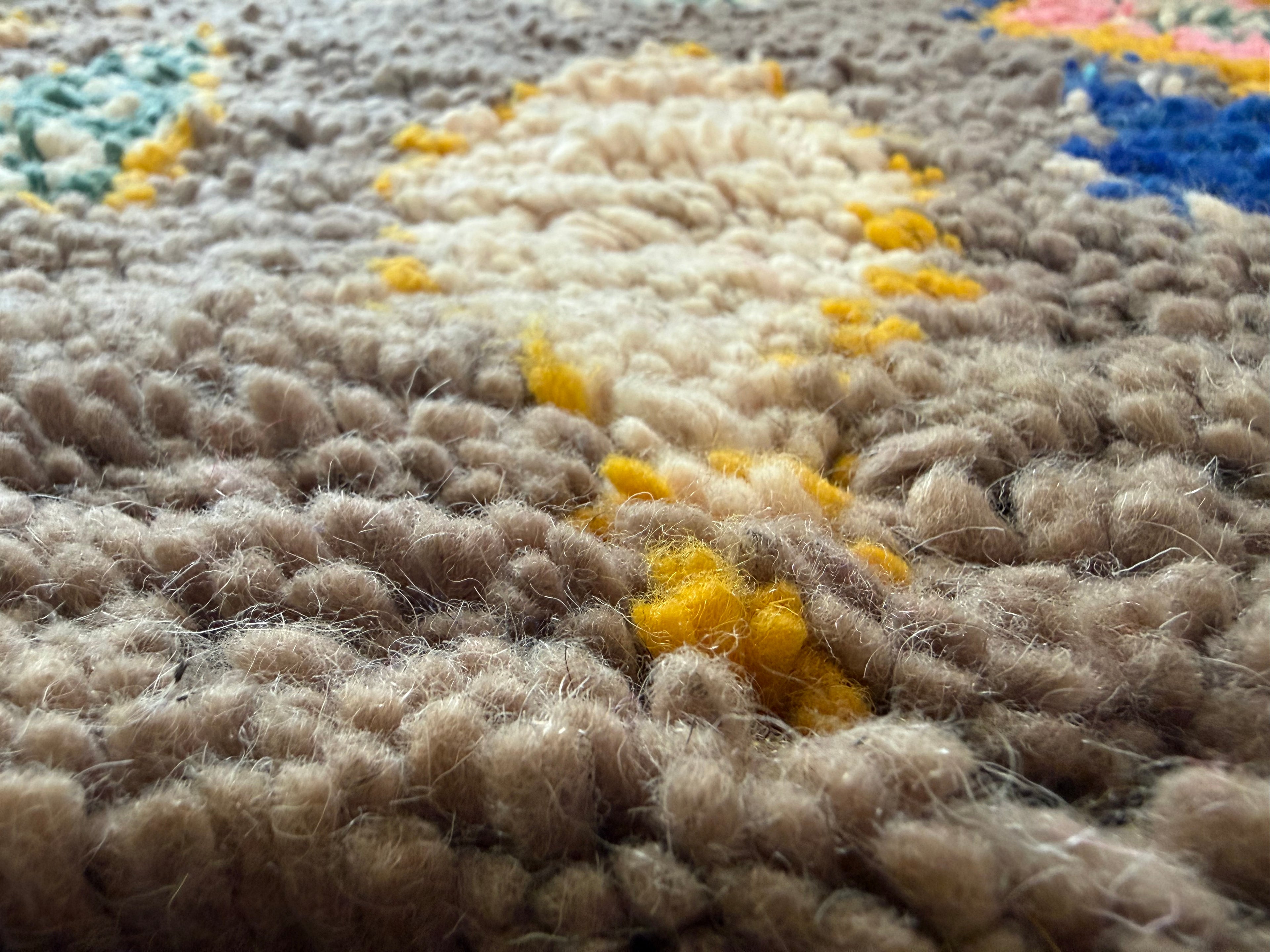 Vintage loper 309×83 cm – wol op wol, Berber stijl