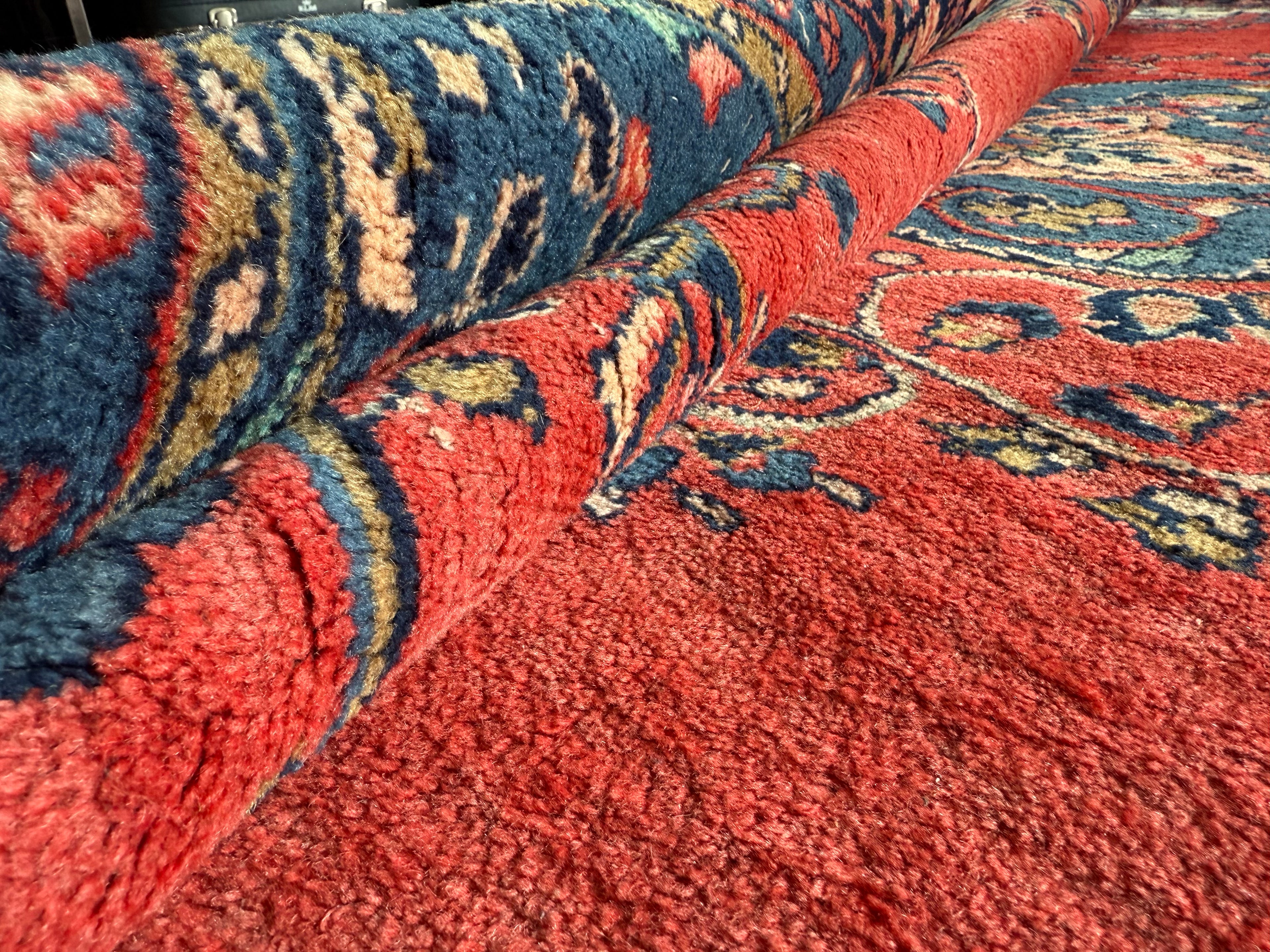 Handgeknoopt vintage Oosters Tapijt Kashan stijl – ca. 213 × 292 cm