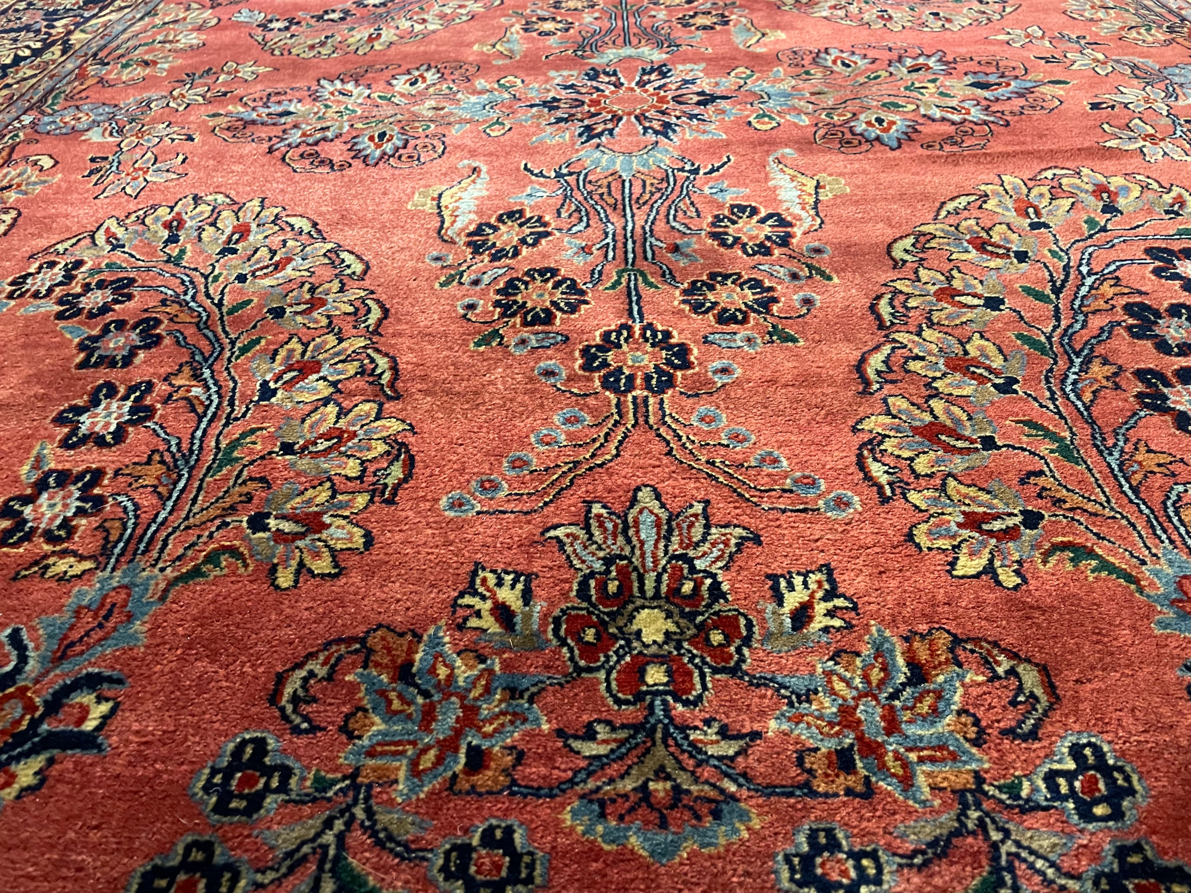 Handgeknoopt Oosterse Sarough tapijt – India – ca. 295 × 202 cm
