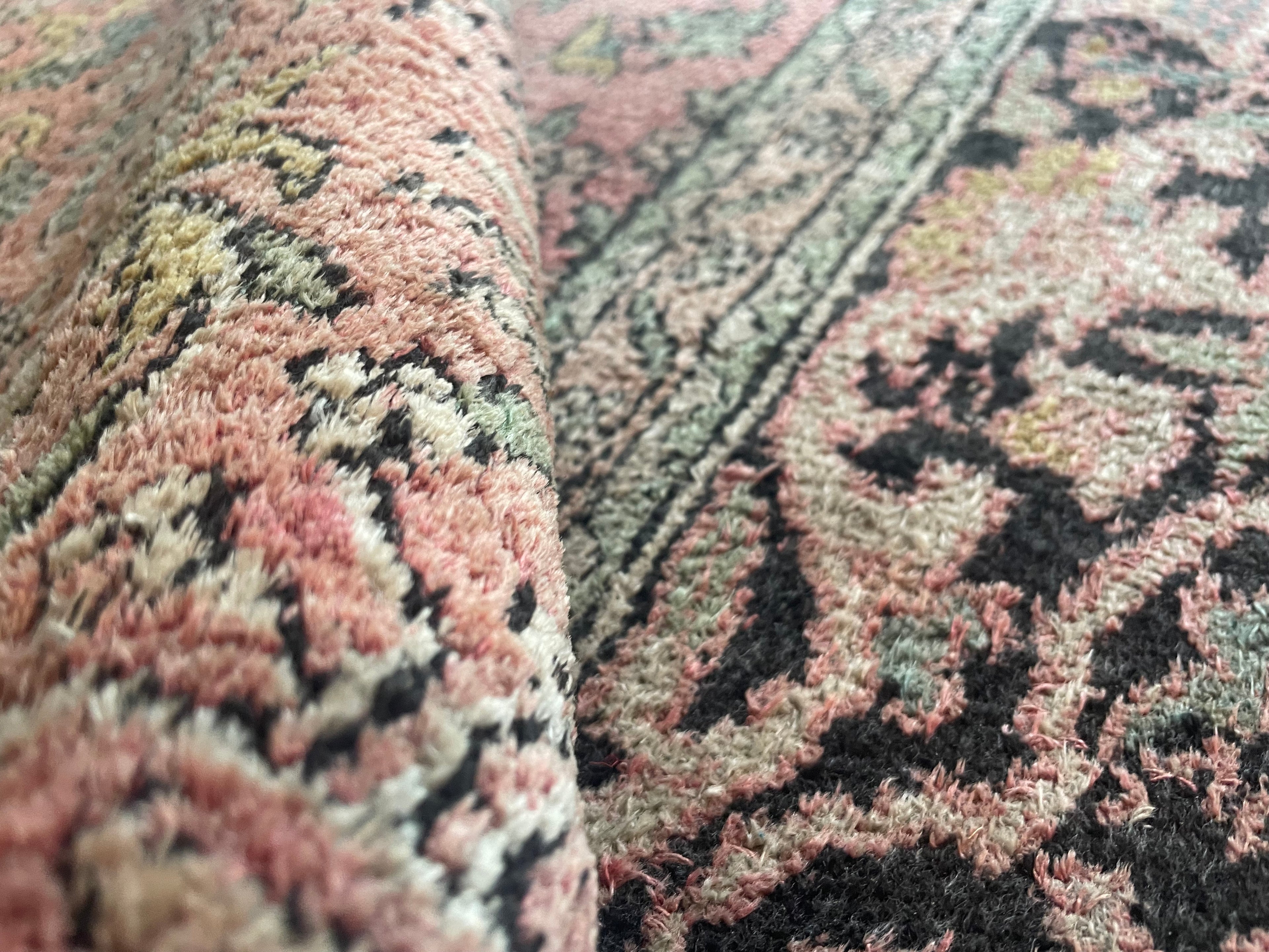 Hand-knotted vintage Kashmir carpet – approx. 325 × 216 cm