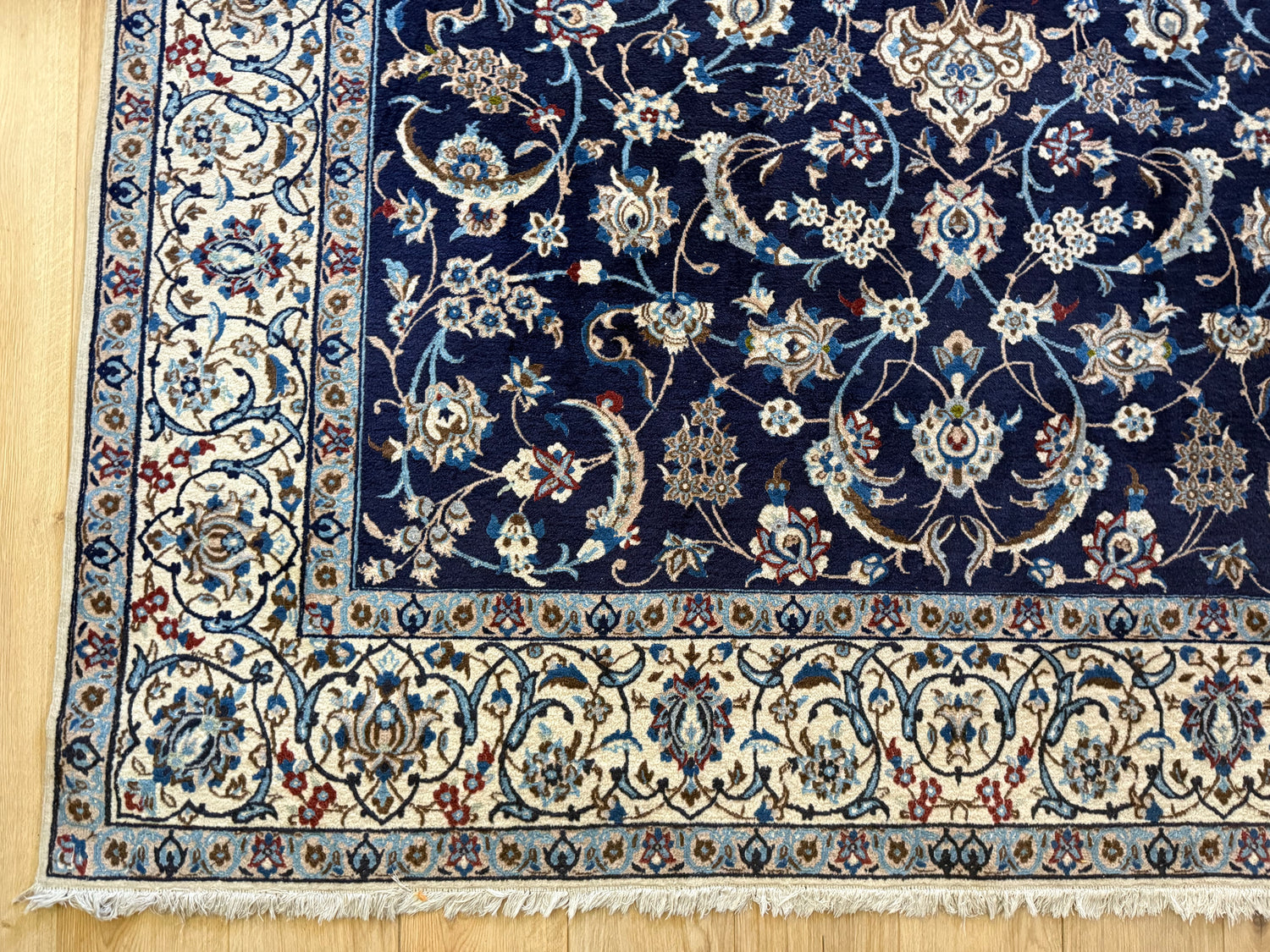 Tapete clássico vintage feito à mão – aprox. 315 × 208 cm