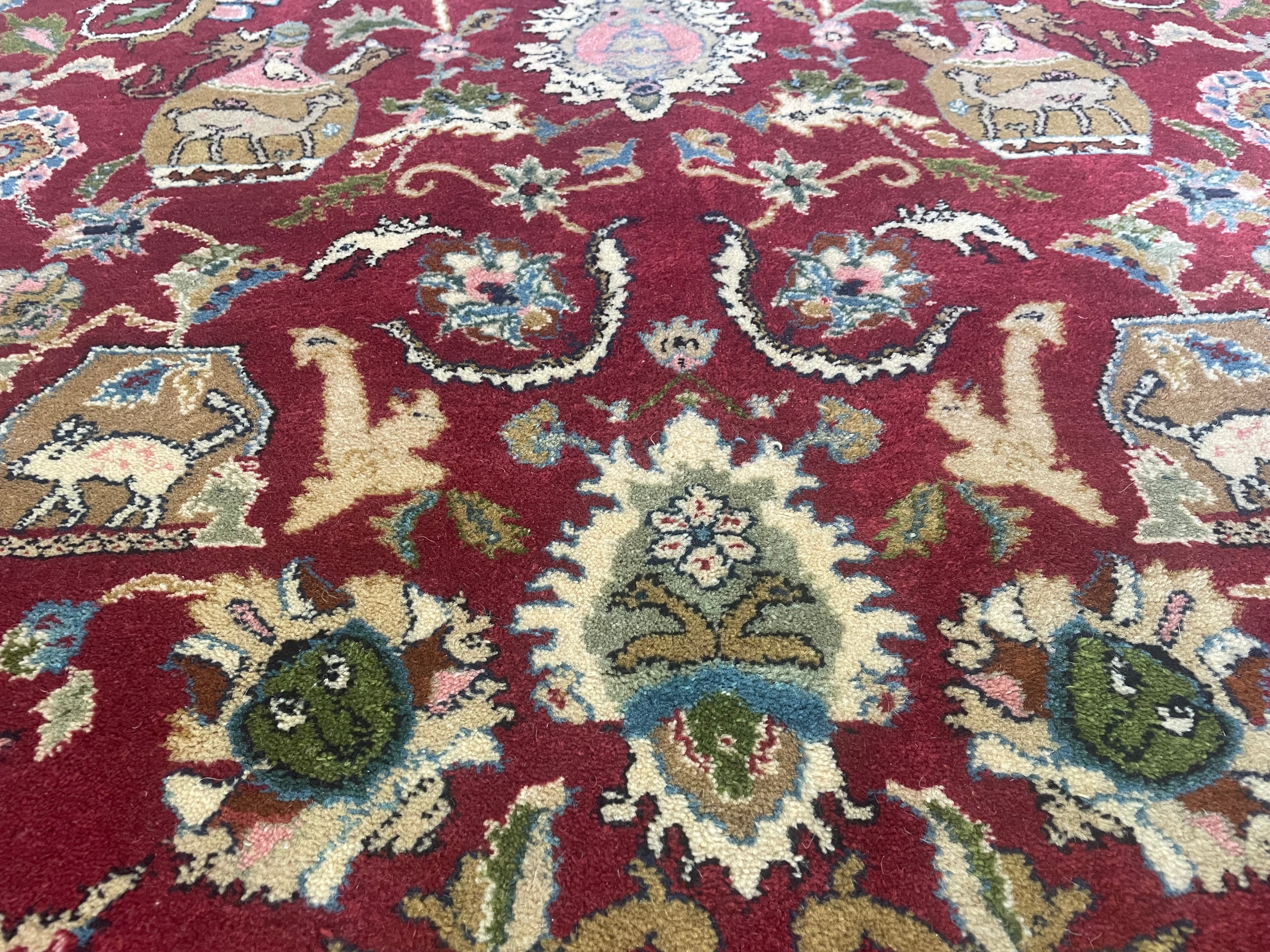 Handgeknoopt vintage Oosters tapijt – ca. 265 × 162 cm