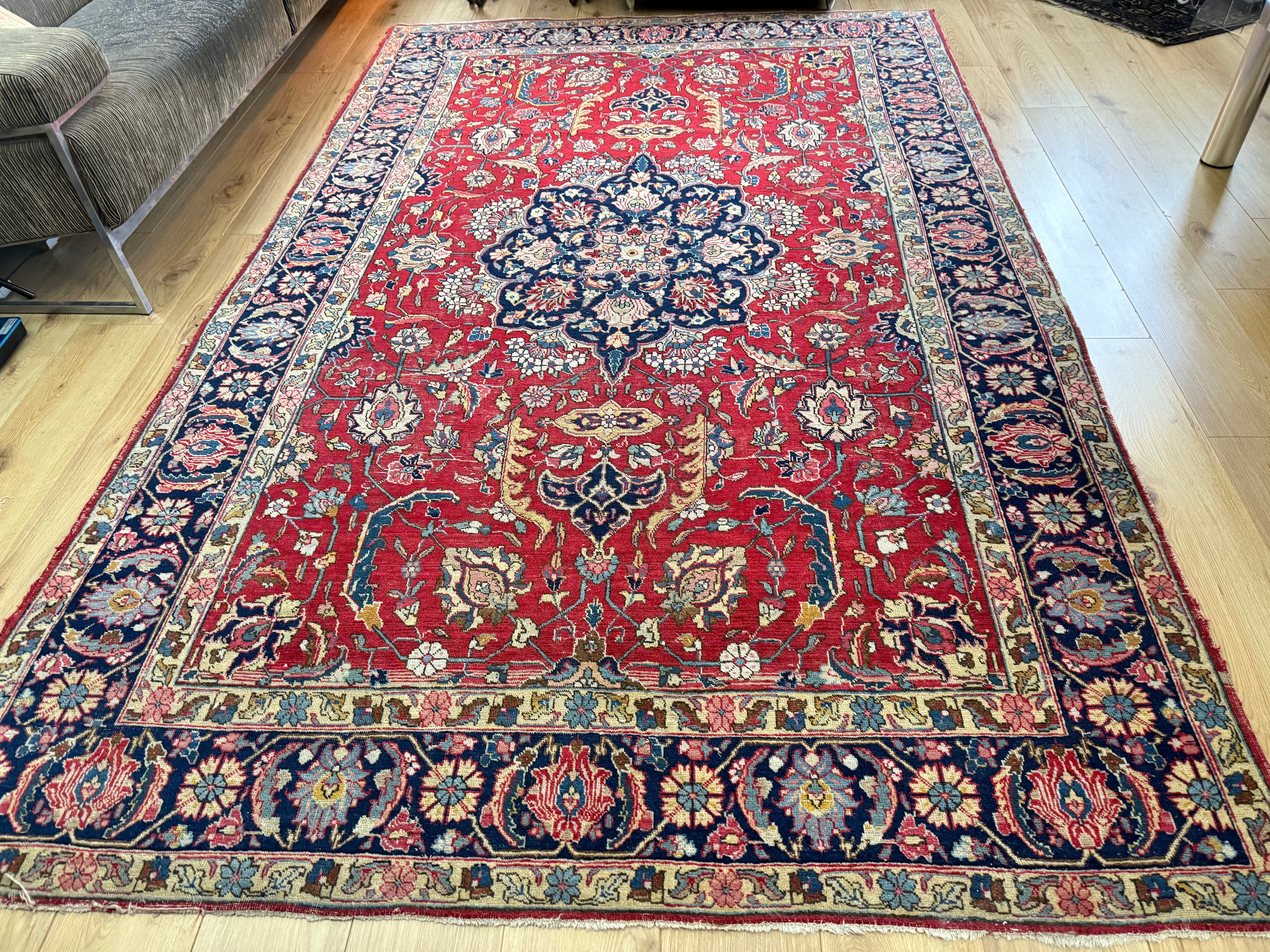 Handgeknoopt vintage tapijt – ca. 303 × 193 cm