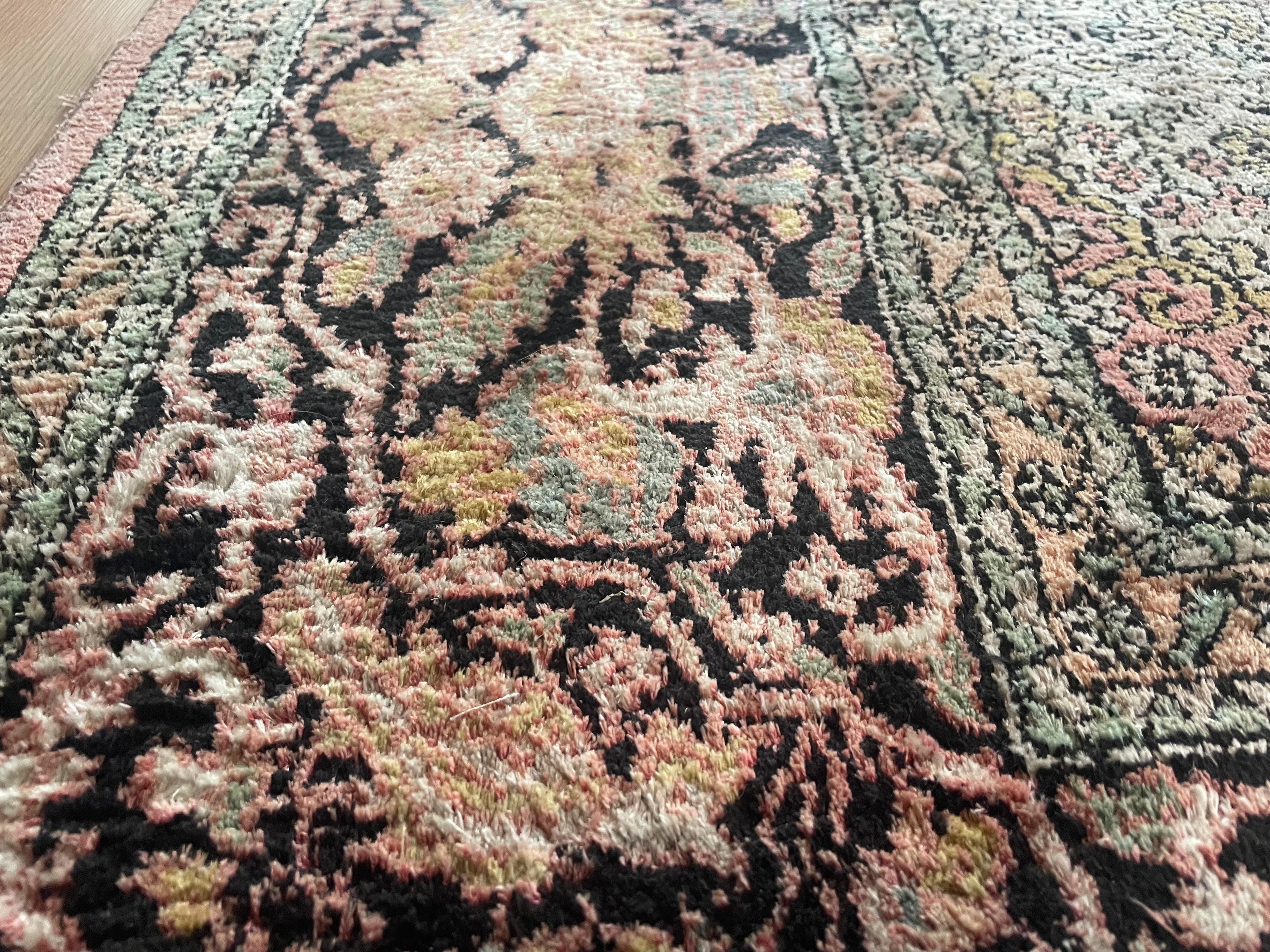 Hand-knotted vintage Kashmir carpet – approx. 325 × 216 cm