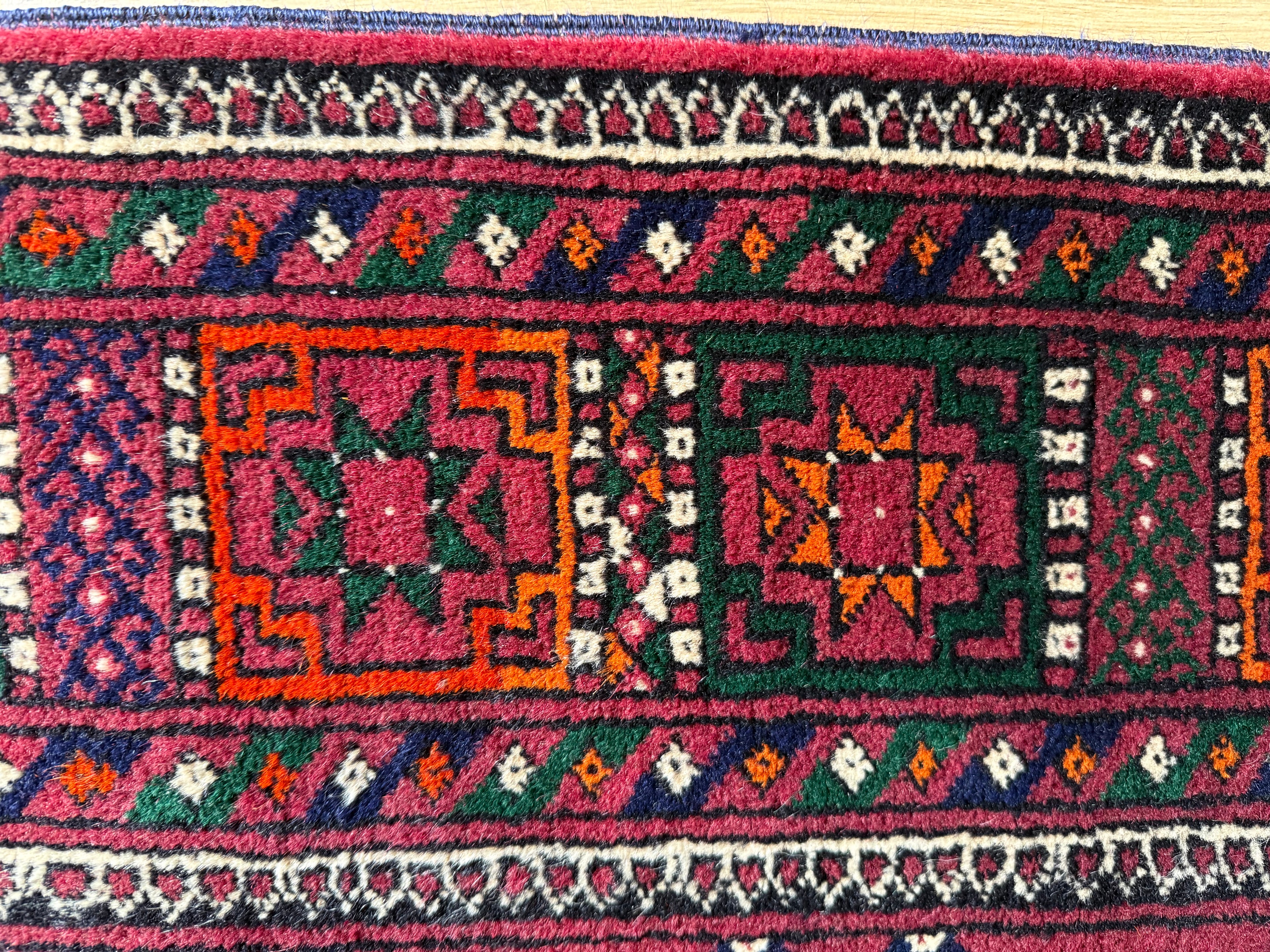 GEREINIGD Handgeknoopt Pakistaans Bochara tapijt 285×183 cm