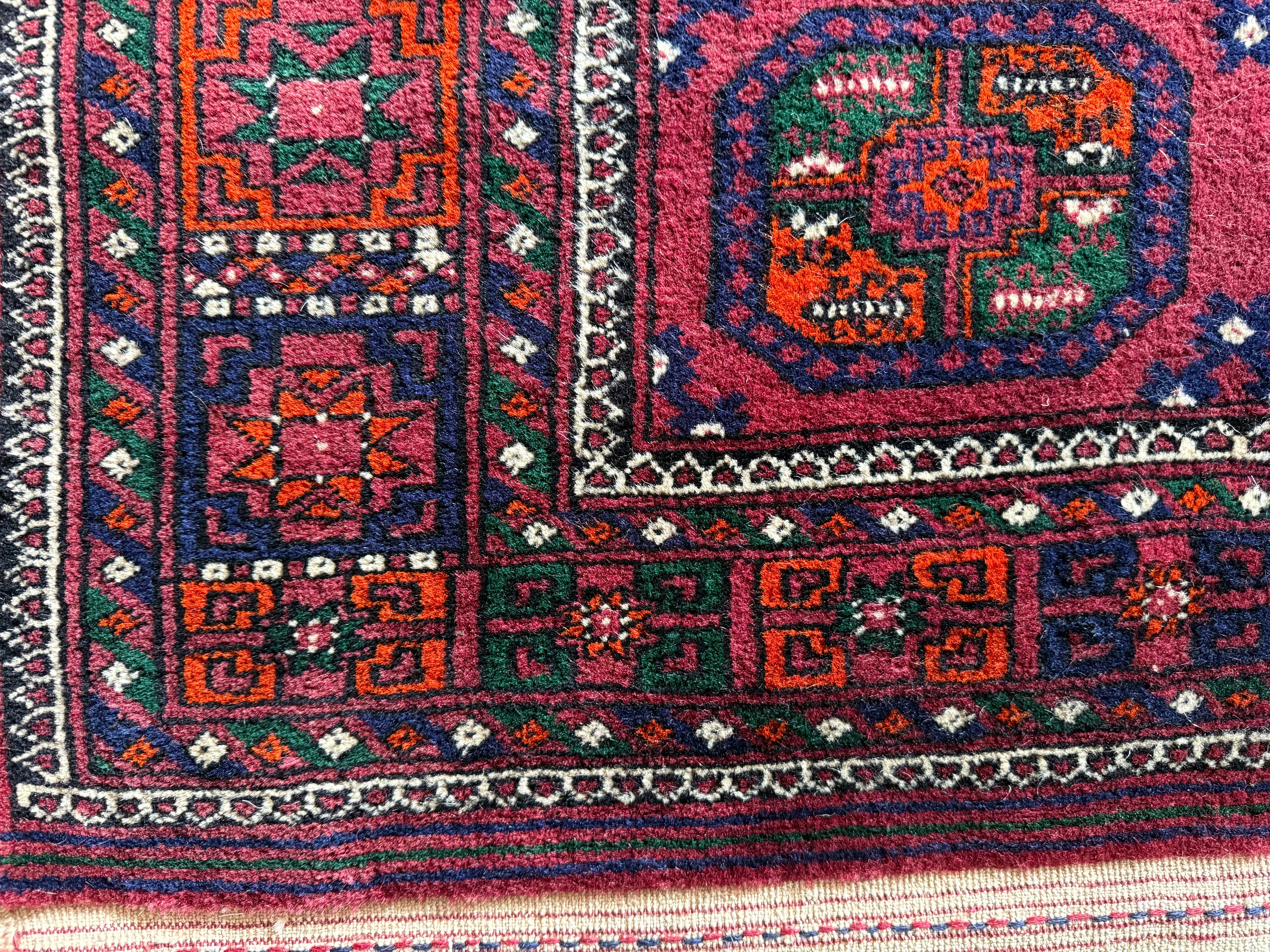 GEREINIGD Handgeknoopt Pakistaans Bochara tapijt 285×183 cm